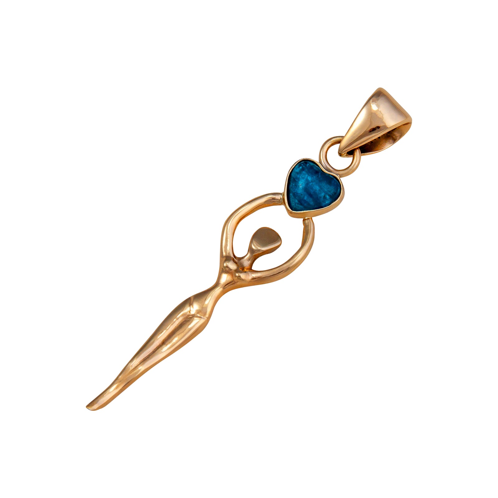 Alchemia Apatite Heart Goddess Pendant | Charles Albert Jewelry