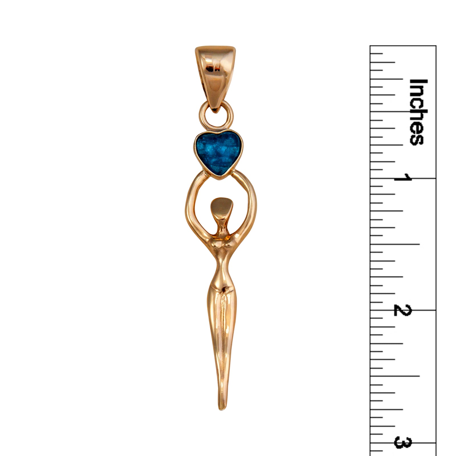 Alchemia Apatite Heart Goddess Pendant | Charles Albert Jewelry