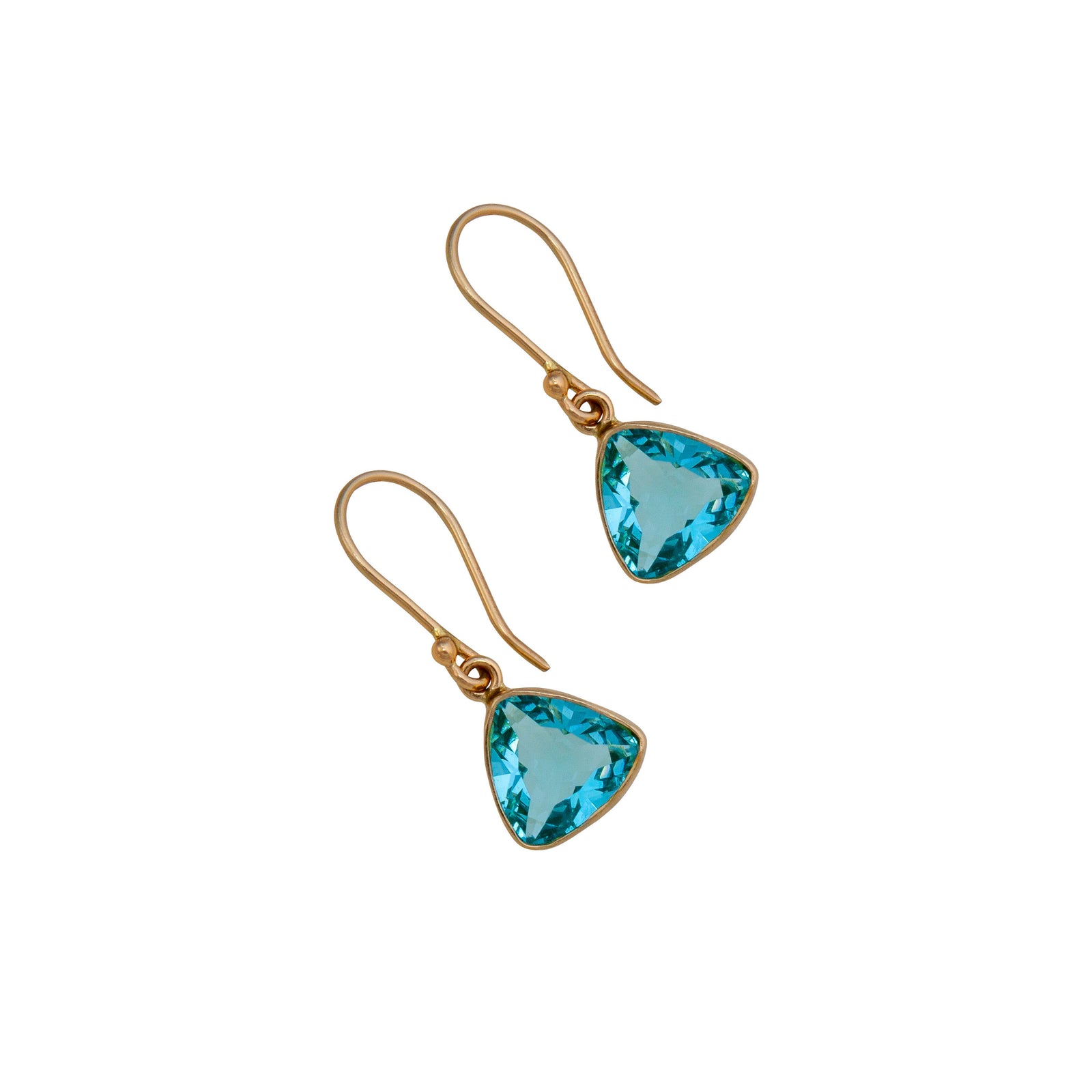Alchemia Blue Topaz Trillion Drop Earrings | Charles Albert Jewelry