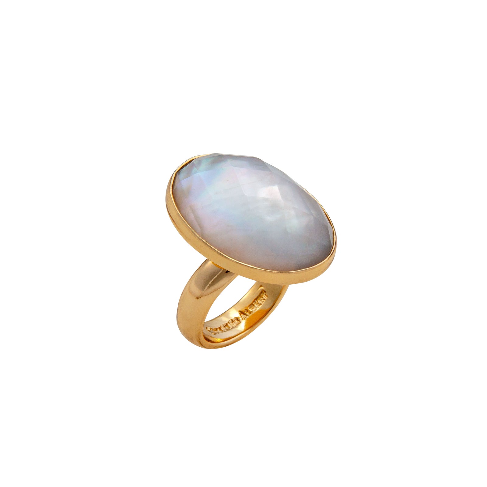 Alchemia Mother of Pearl Oval Adjustable Ring | Charles Albert Jewelry