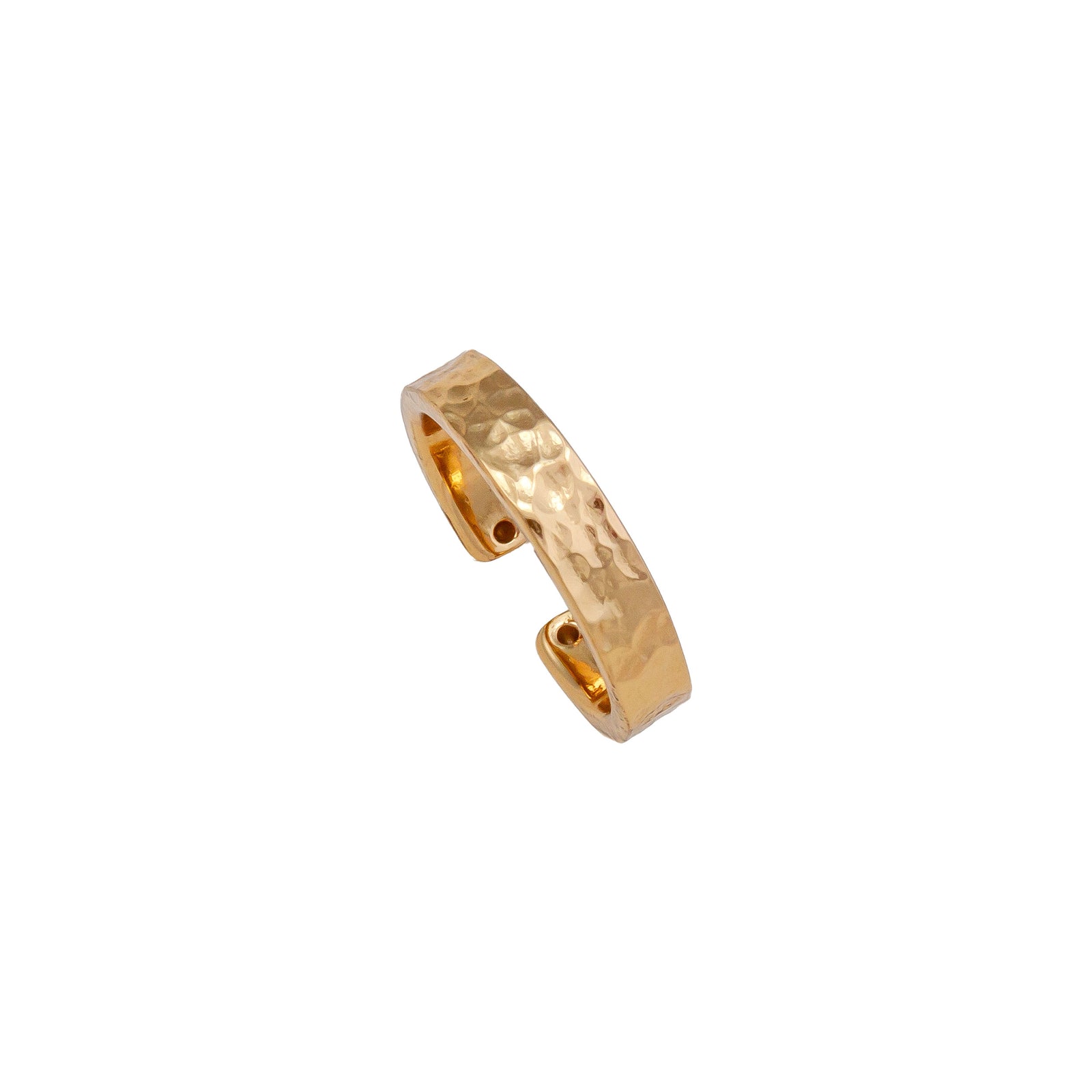 Alchemia Hammered Cuff Ring | Charles Albert Jewelry