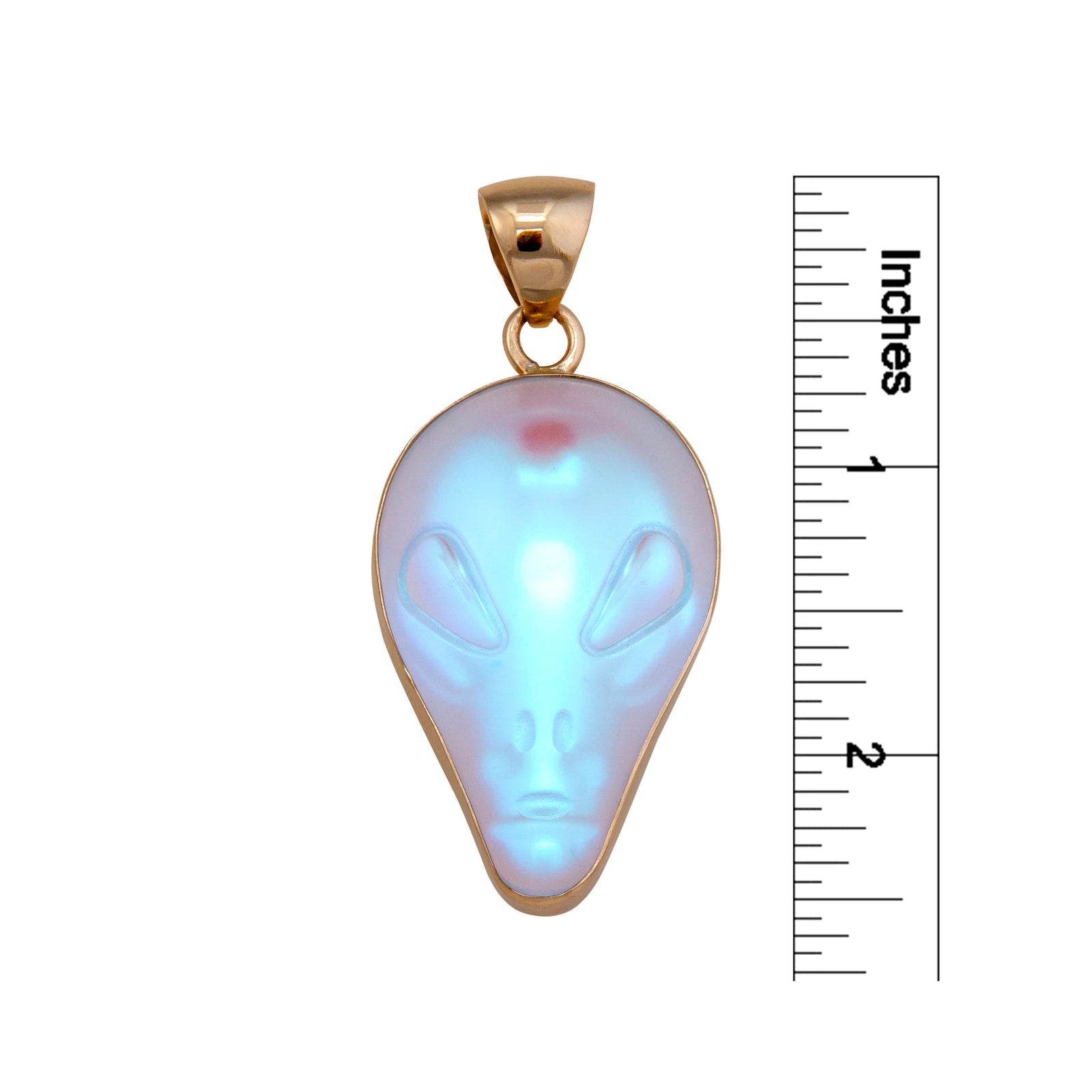 Alchemia Luminite Alien Head Pendant | Charles Albert Jewelry