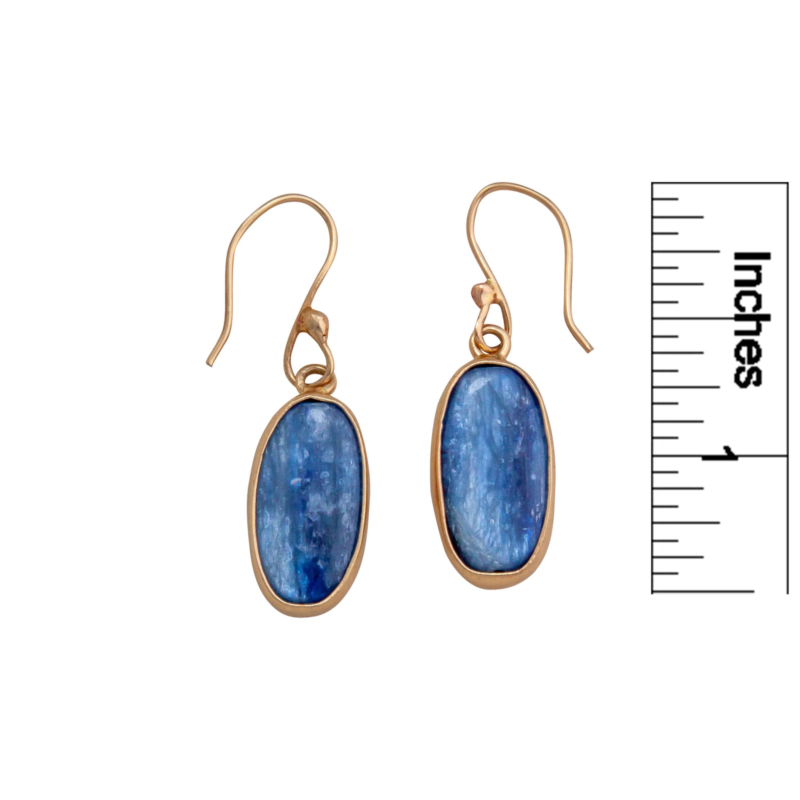 Alchemia Kyanite Oval Drop Earrings | Charles Albert Jewelry
