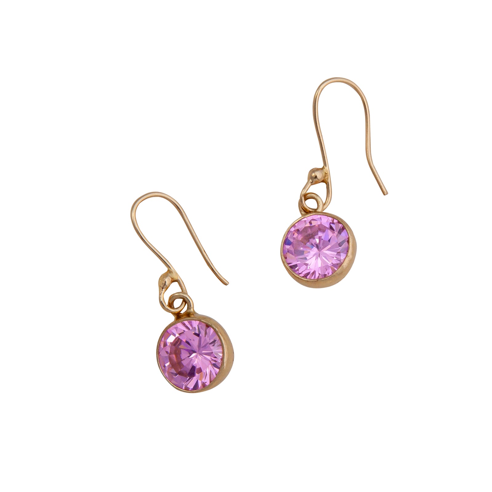 Alchemia Pink CZ Drop Earrings