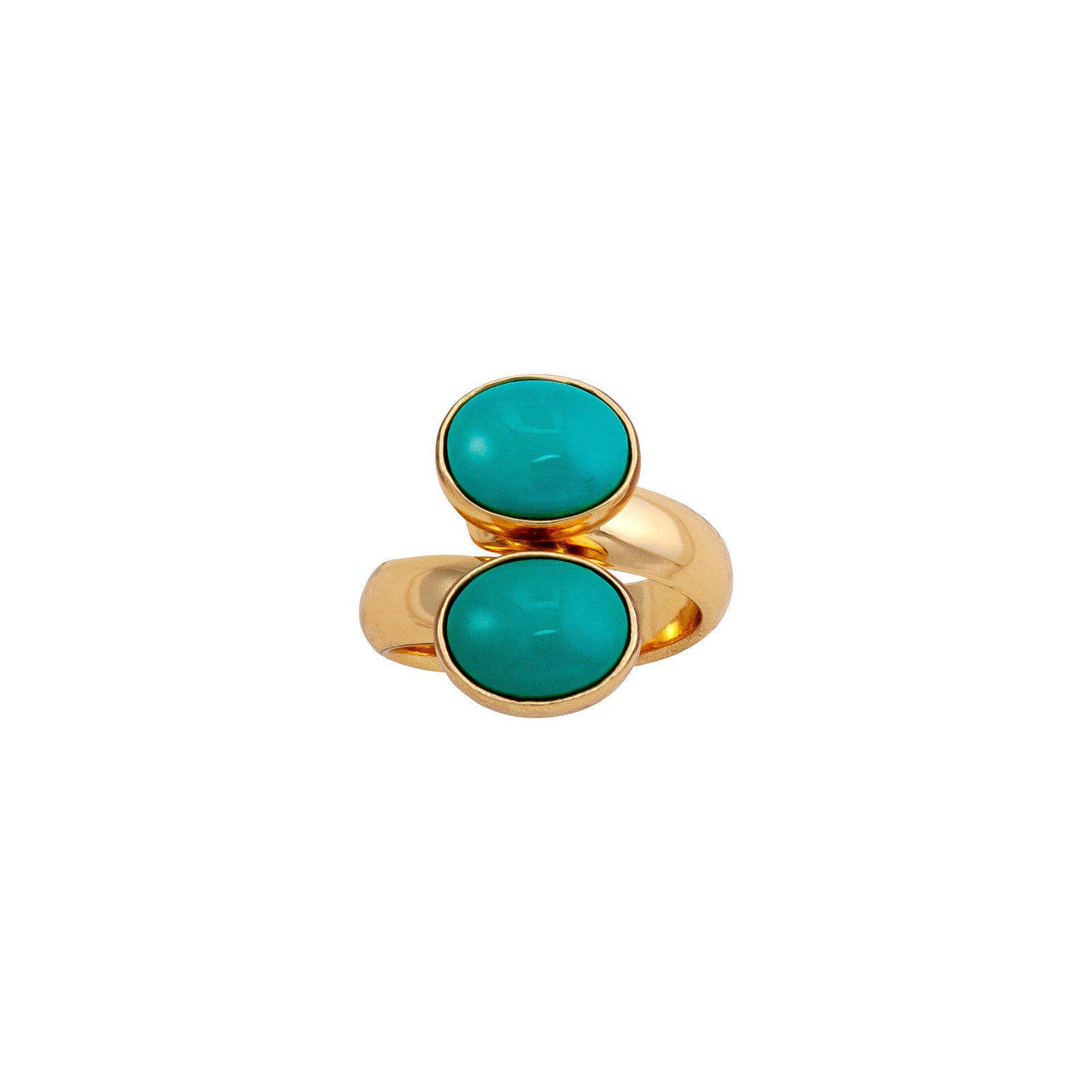 Alchemia Turquoise Bypass Ring | Charles Albert Jewelry