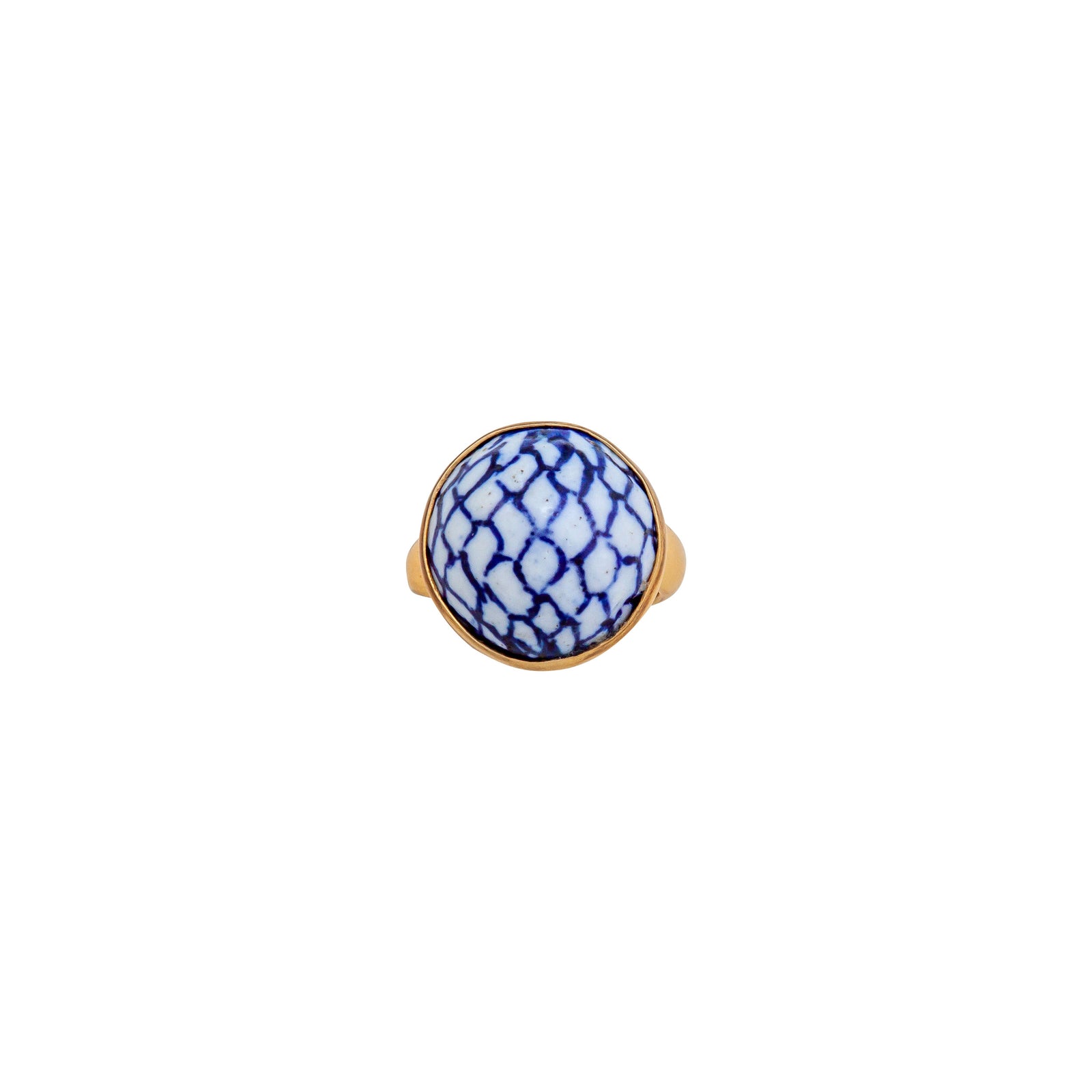 Alchemia Blu Mermaid Ceramic Adjustable Ring | Charles Albert Jewelry