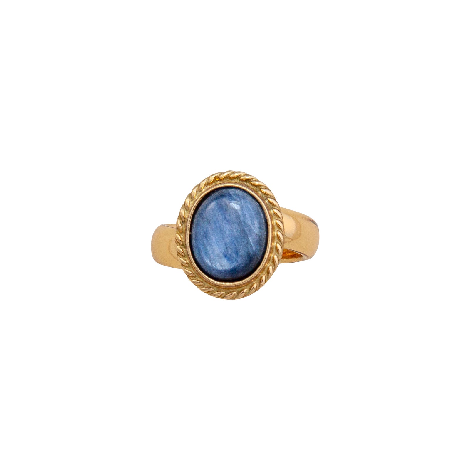 Alchemia Kyanite Oval Rope Adjustable Ring | Charles Albert Jewelry