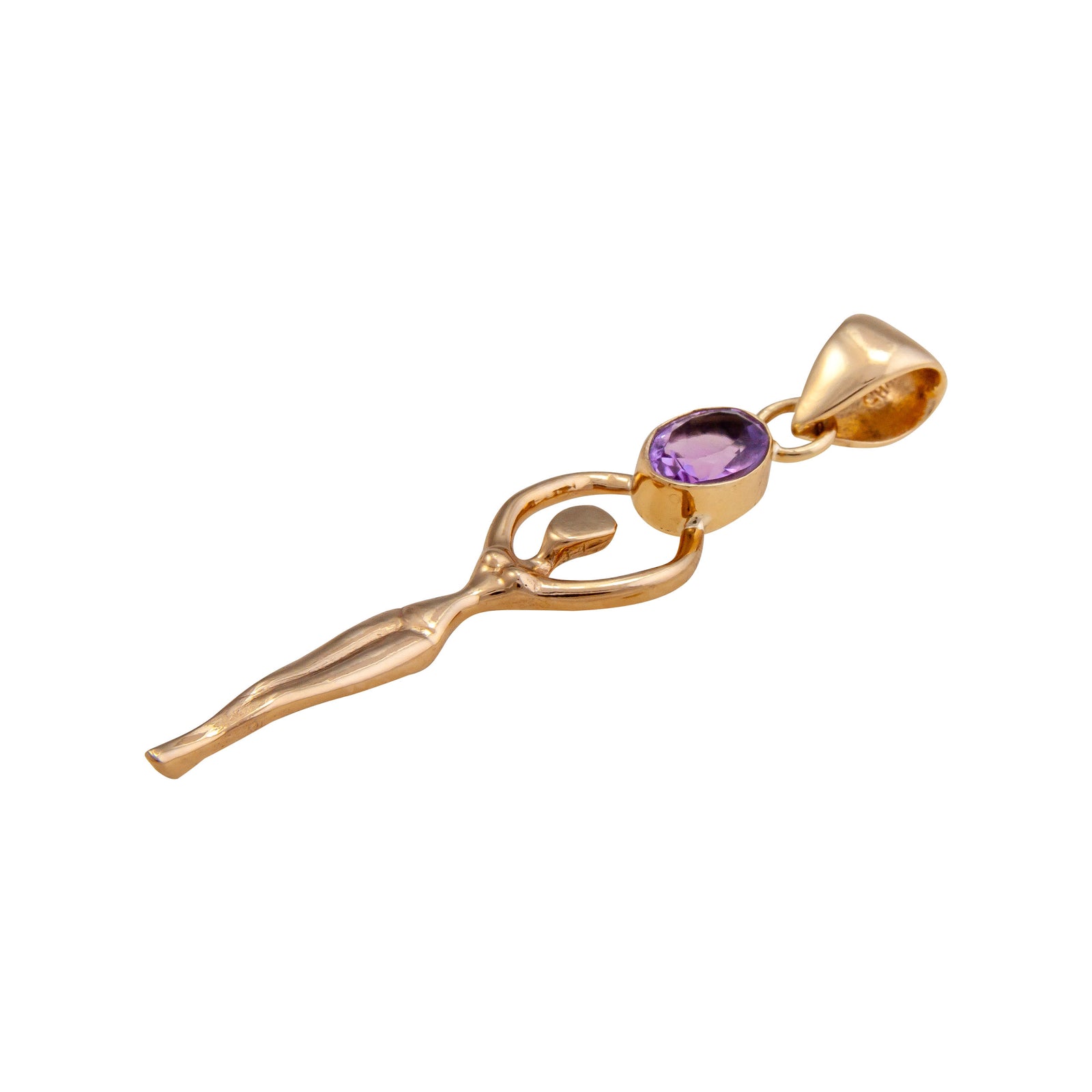 Alchemia Amethyst Oval Goddess Pendant | Charles Albert Jewelry