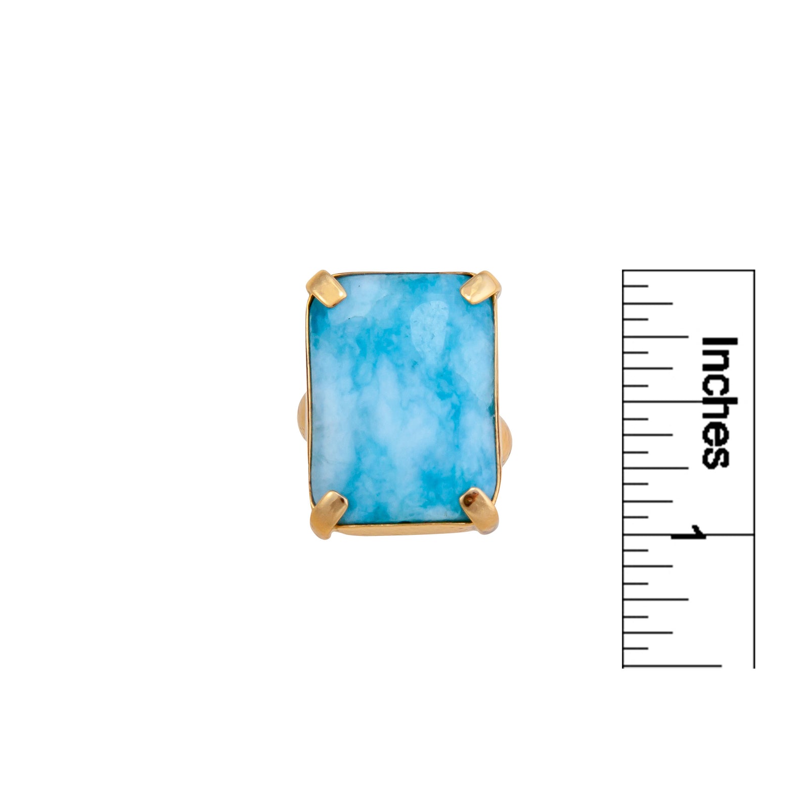 Alchemia Blue Jade Prong Set Ring | Charles Albert Jewelry