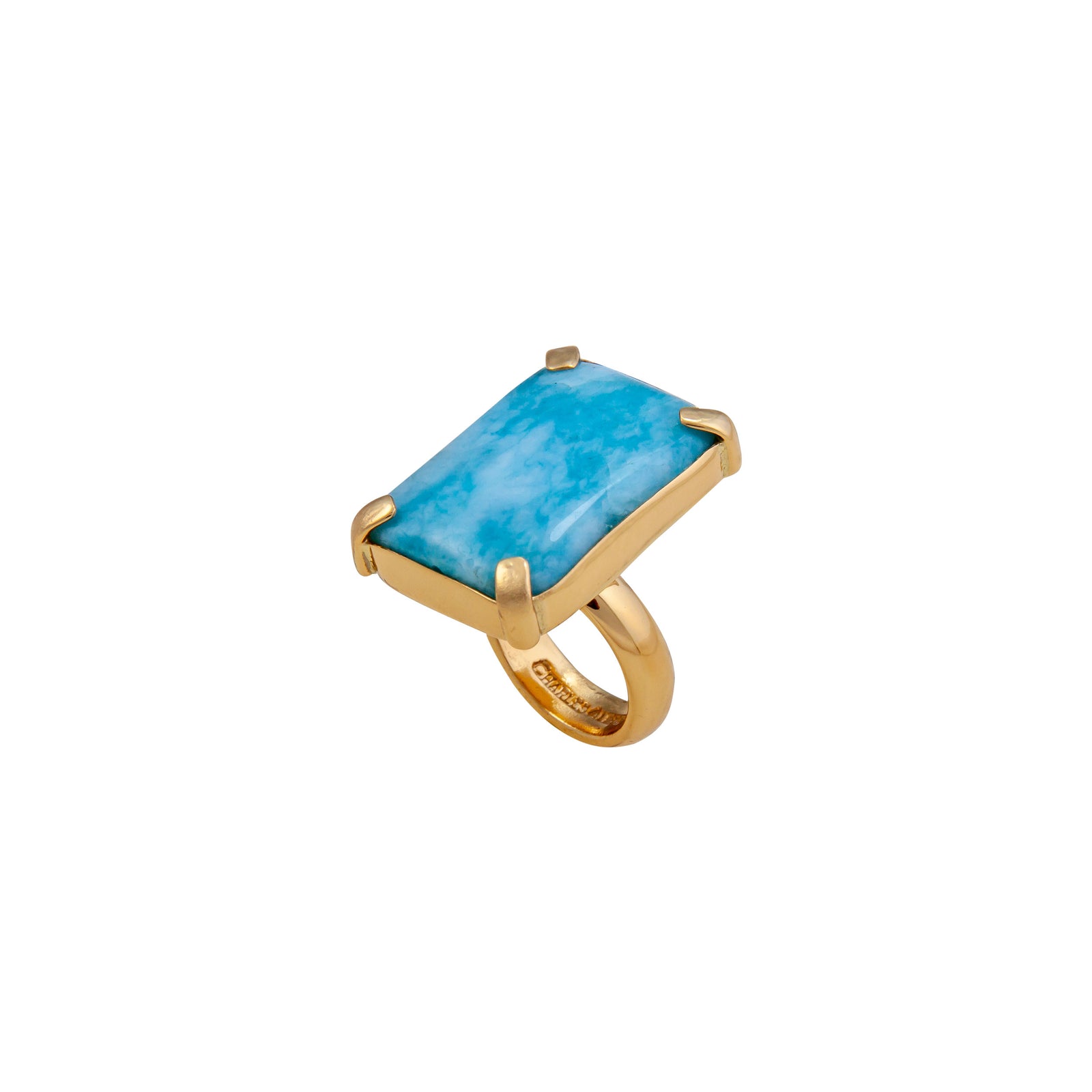 Alchemia Blue Jade Prong Set Ring | Charles Albert Jewelry