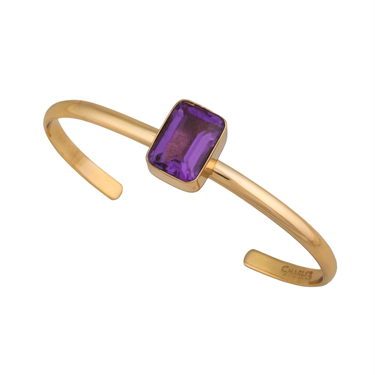 Alchemia Amethyst Mini Cuff | Charles Albert Jewelry
