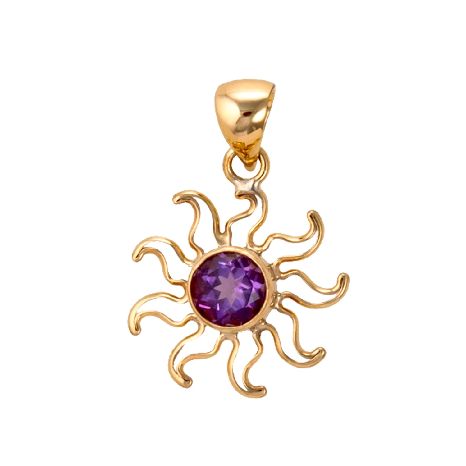 Alchemia Amethyst Sun Pendant | Charles Albert Jewelry