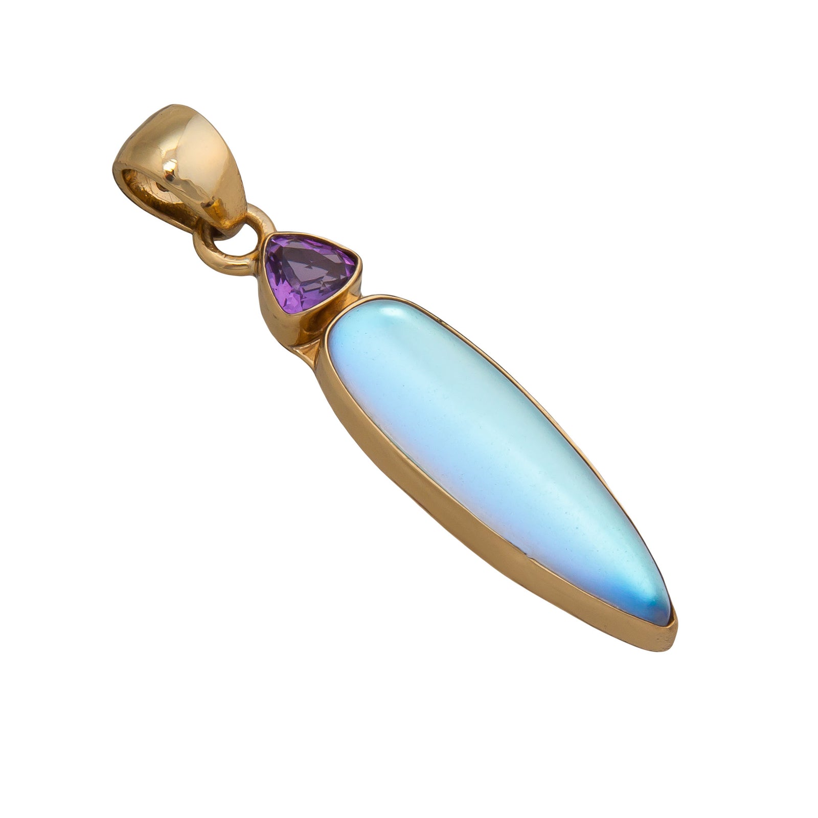 Alchemia Amethyst and Luminite Pendant | Charles Albert Jewelry