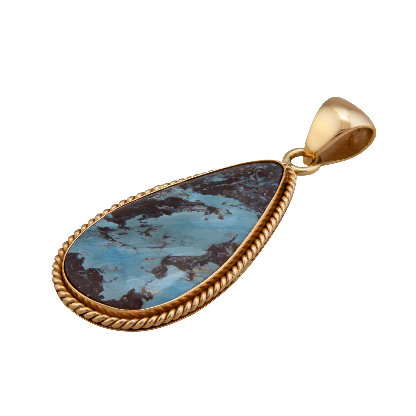 Alchemia Aztec Lapis Teardrop Rope Pendant | Charles Albert Jewelry