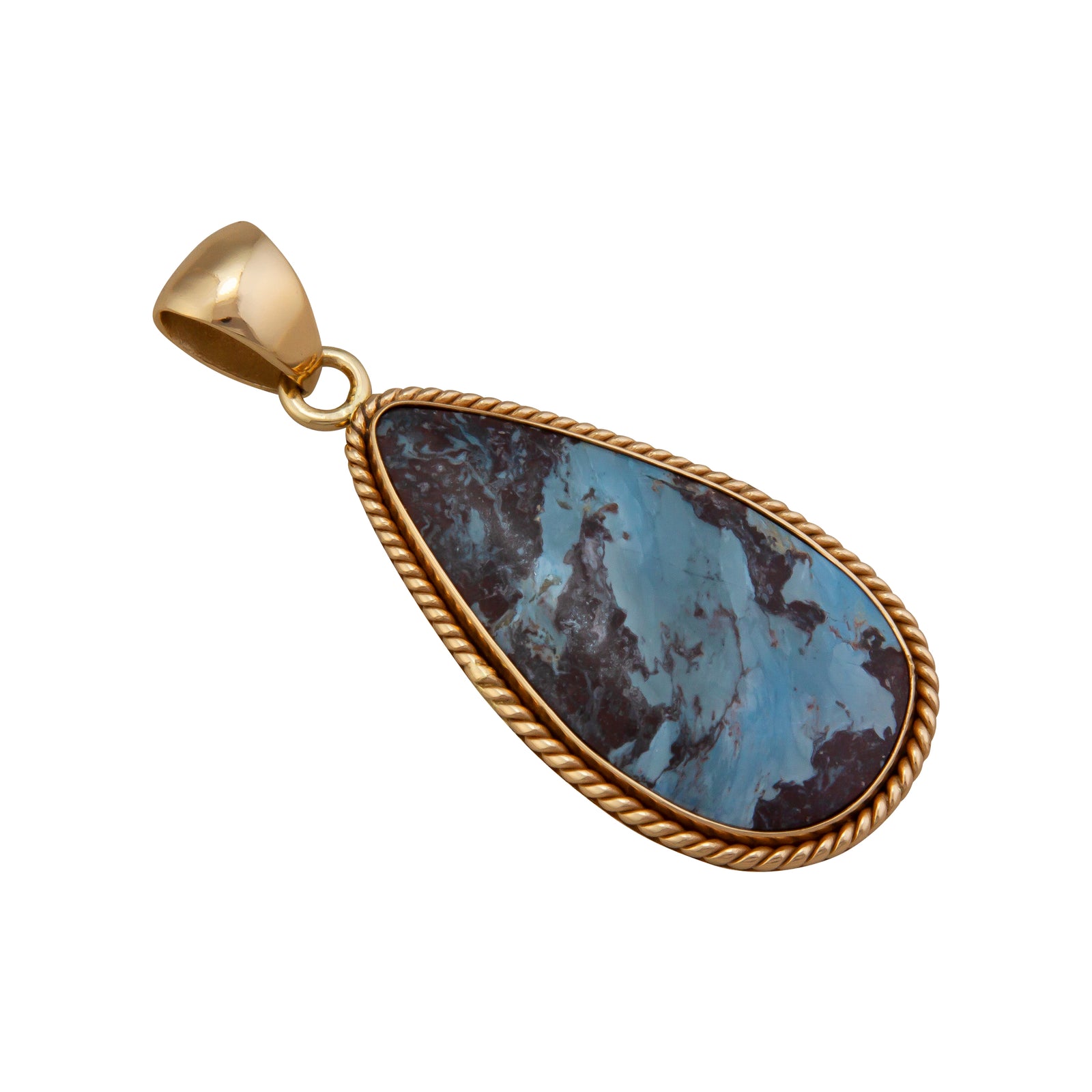 Alchemia Aztec Lapis Teardrop Rope Pendant | Charles Albert Jewelry