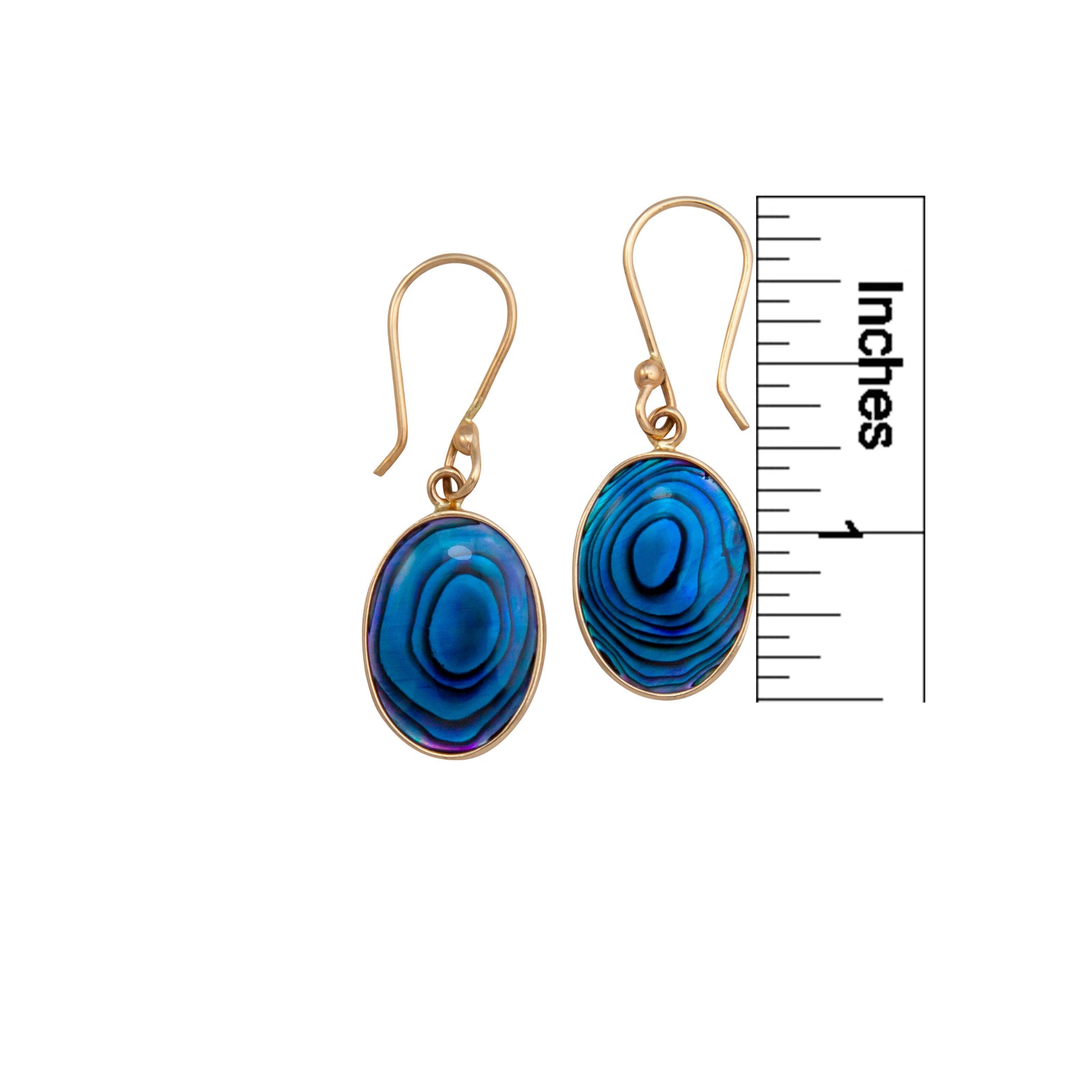 Alchemia Blue Abalone Petite Drop Earrings | Charles Albert Jewelry