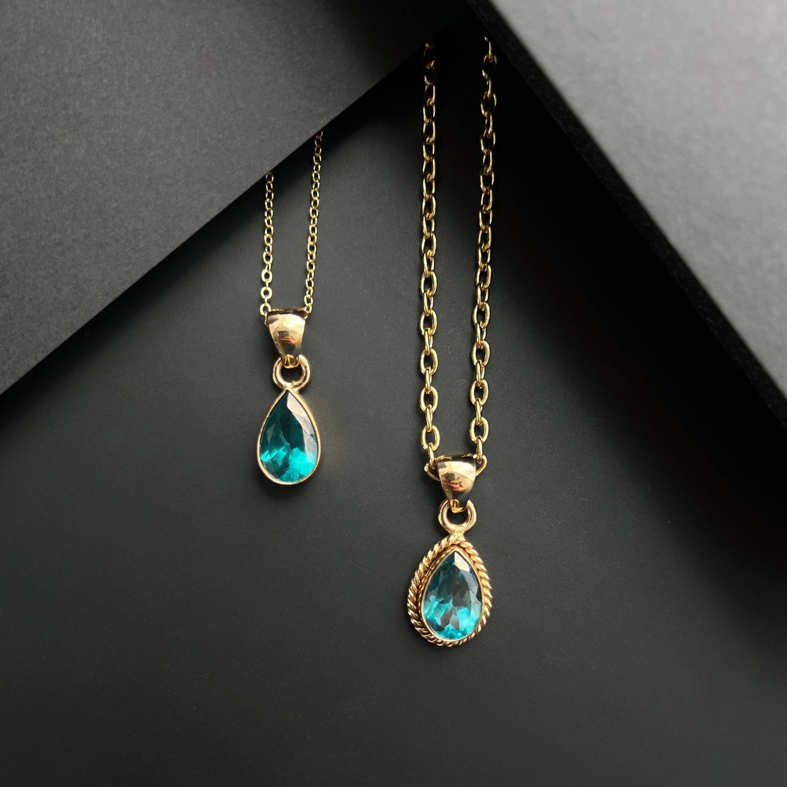 Alchemia Chrome Dioptase Teardrop Rope Pendant | Charles Albert Jewelry