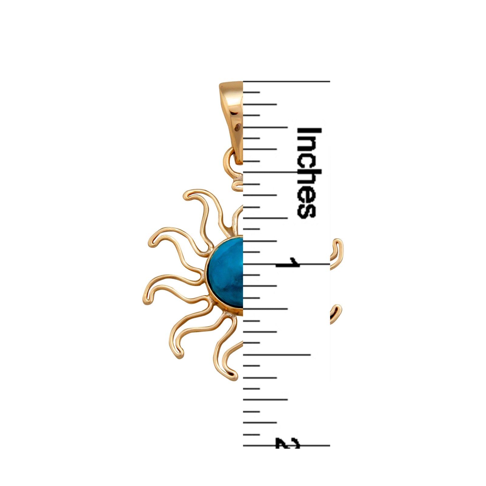 Alchemia Chrysocolla Sun Pendant | Charles Albert Jewelry