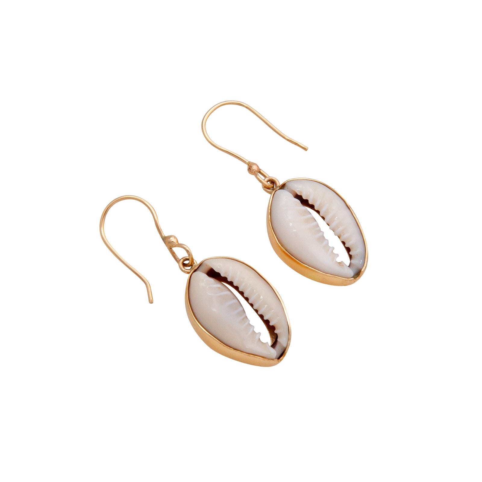 Alchemia Cowry Shell Drop Earrings | Charles Albert Jewelry