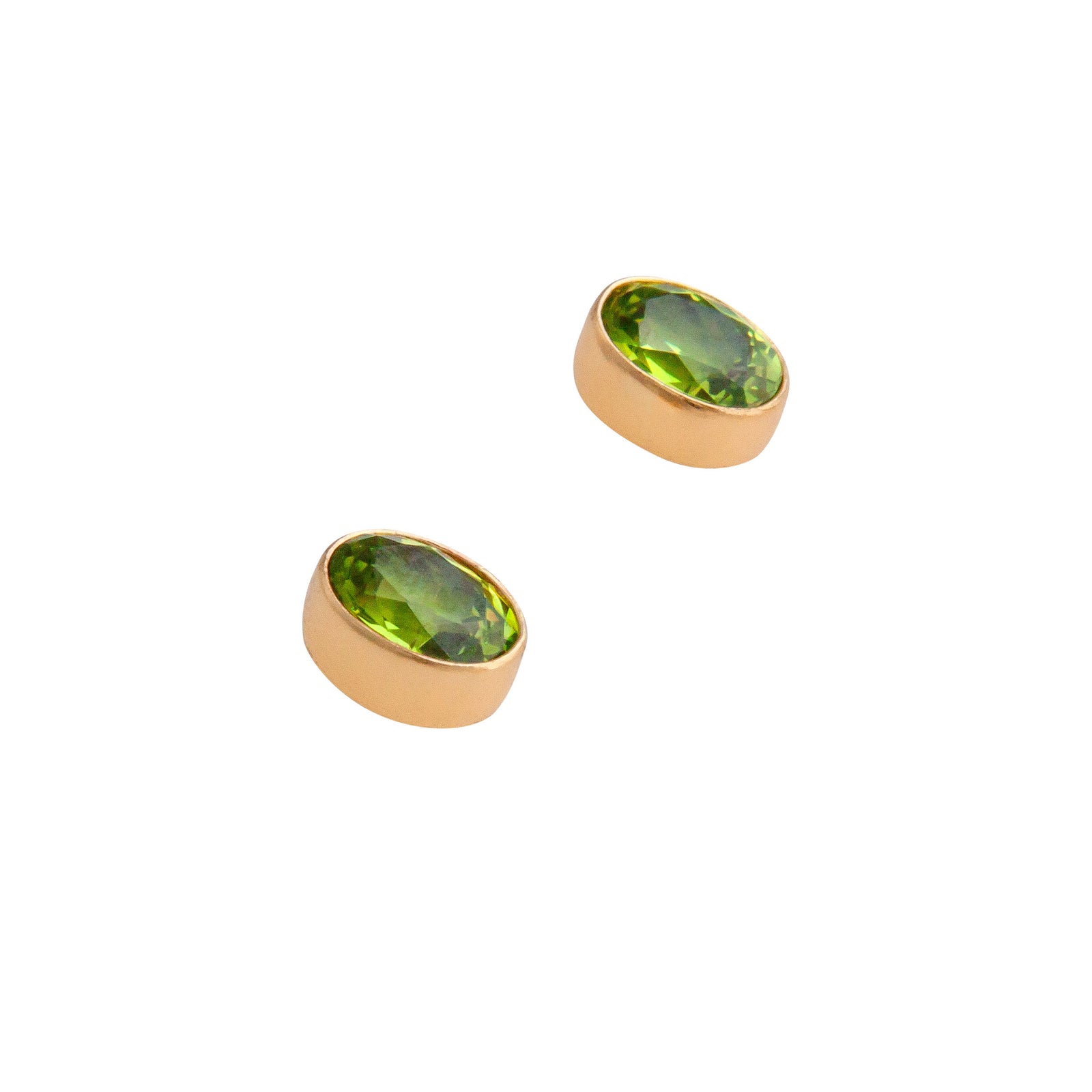 Alchemia Lab Created Peridot Post Earrings | Charles Albert Jewelry