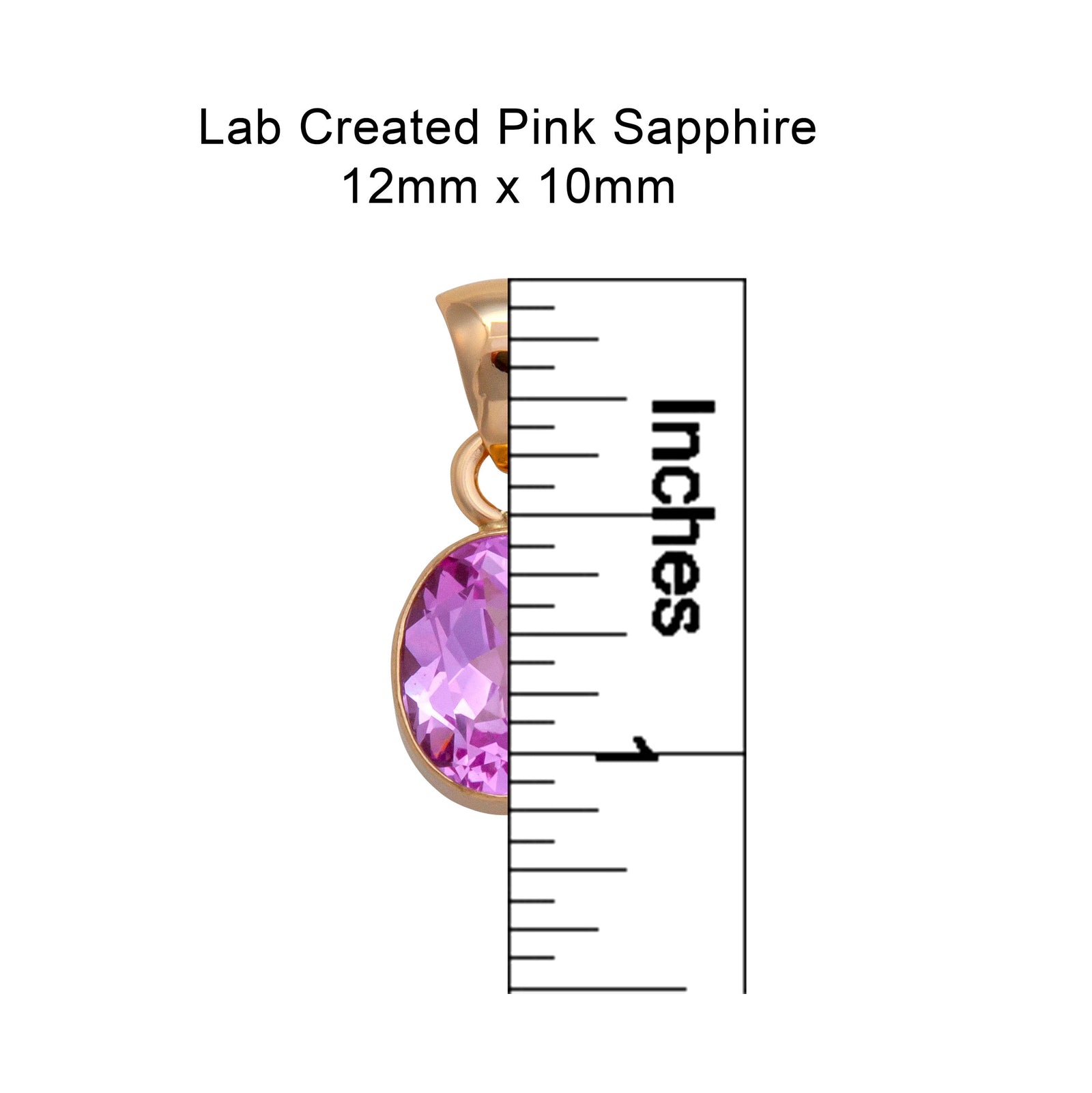 Alchemia Lab Created Pink Sapphire Oval Pendant | Charles Albert Jewelry