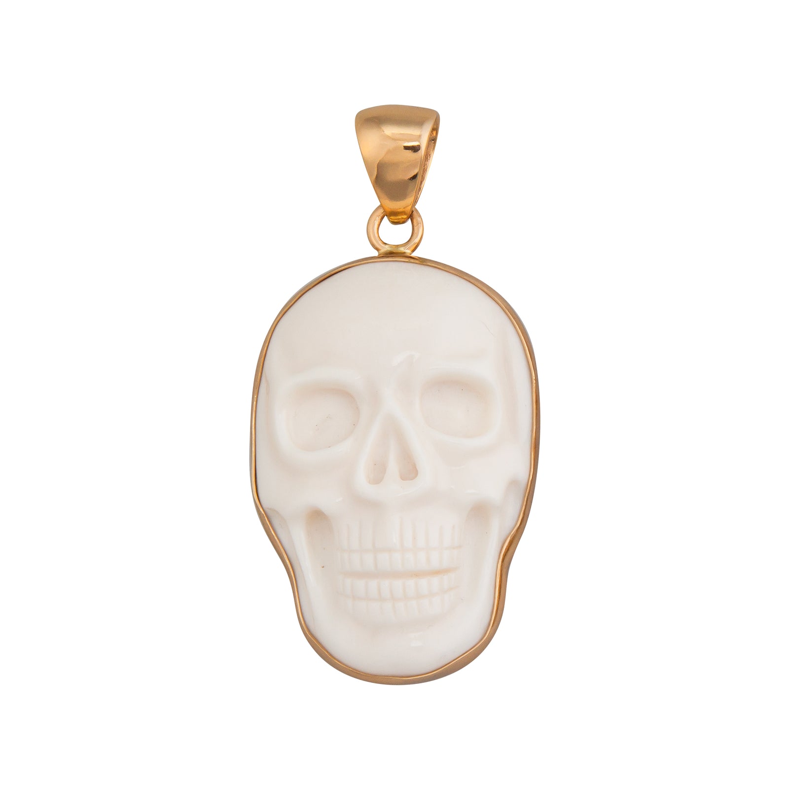 Alchemia Large Bone Skull Pendant | Charles Albert Jewelry