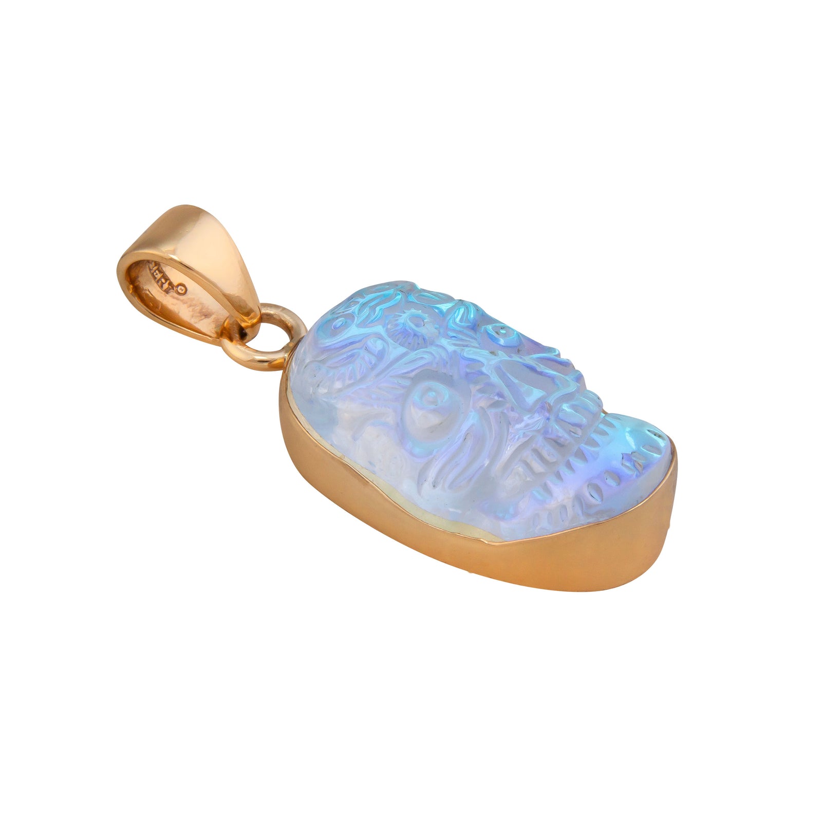 Alchemia Luminite Sugar Skull Pendant - Small | Charles Albert Jewelry