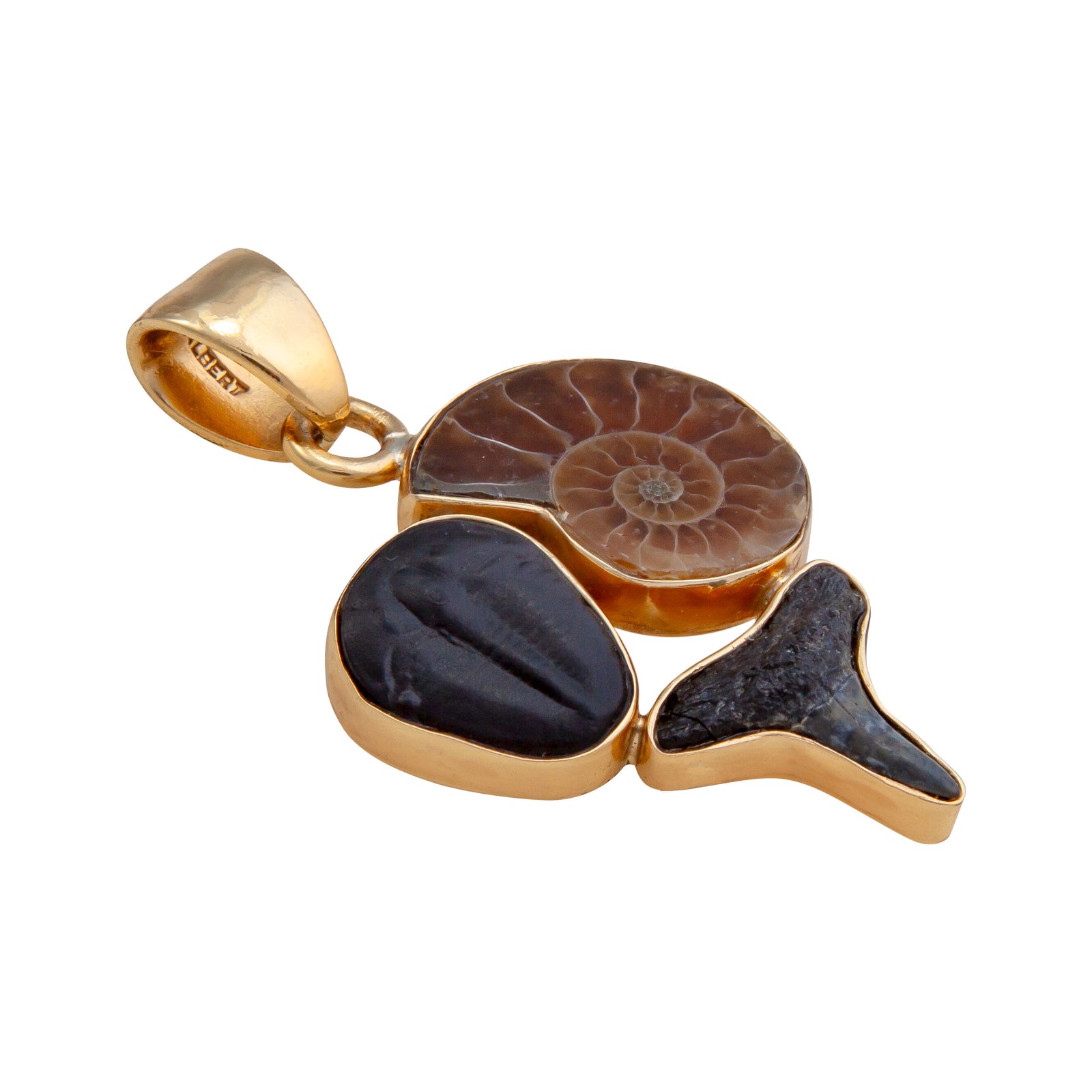 Alchemia Multi-Fossil Pendant | Charles Albert Jewelry