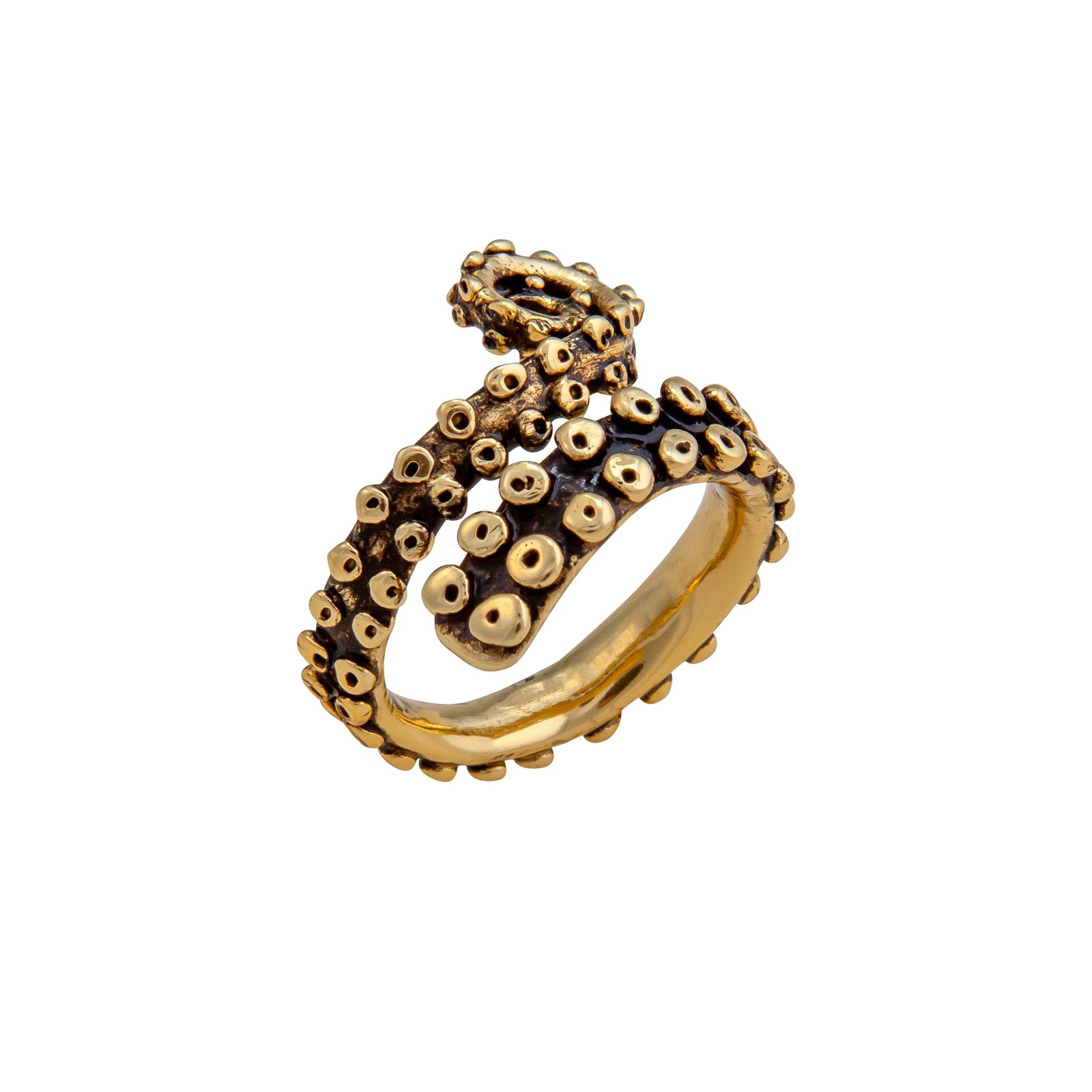 Alchemia Octopus Tentacles Oxidized Adjustable Ring | Charles Albert Jewelry