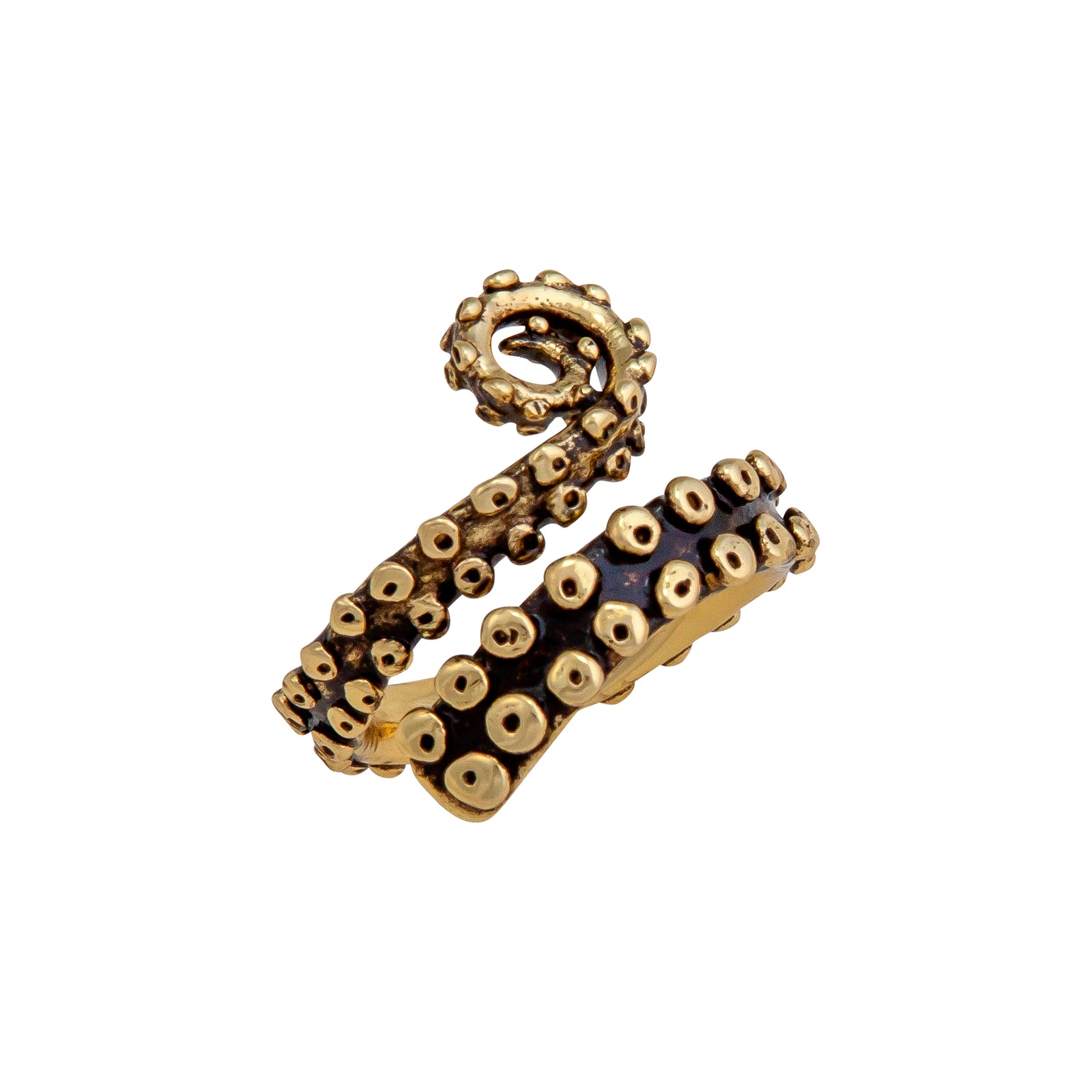 Alchemia Octopus Tentacles Oxidized Adjustable Ring | Charles Albert Jewelry