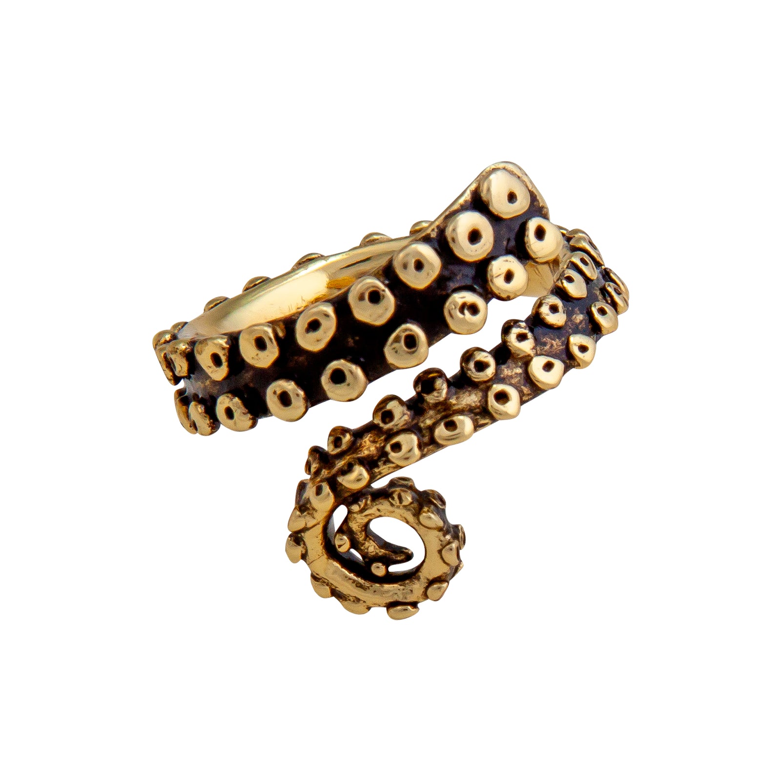 Alchemia Octopus Tentacles Oxidized Adjustable Ring | Charles Albert Jewelry