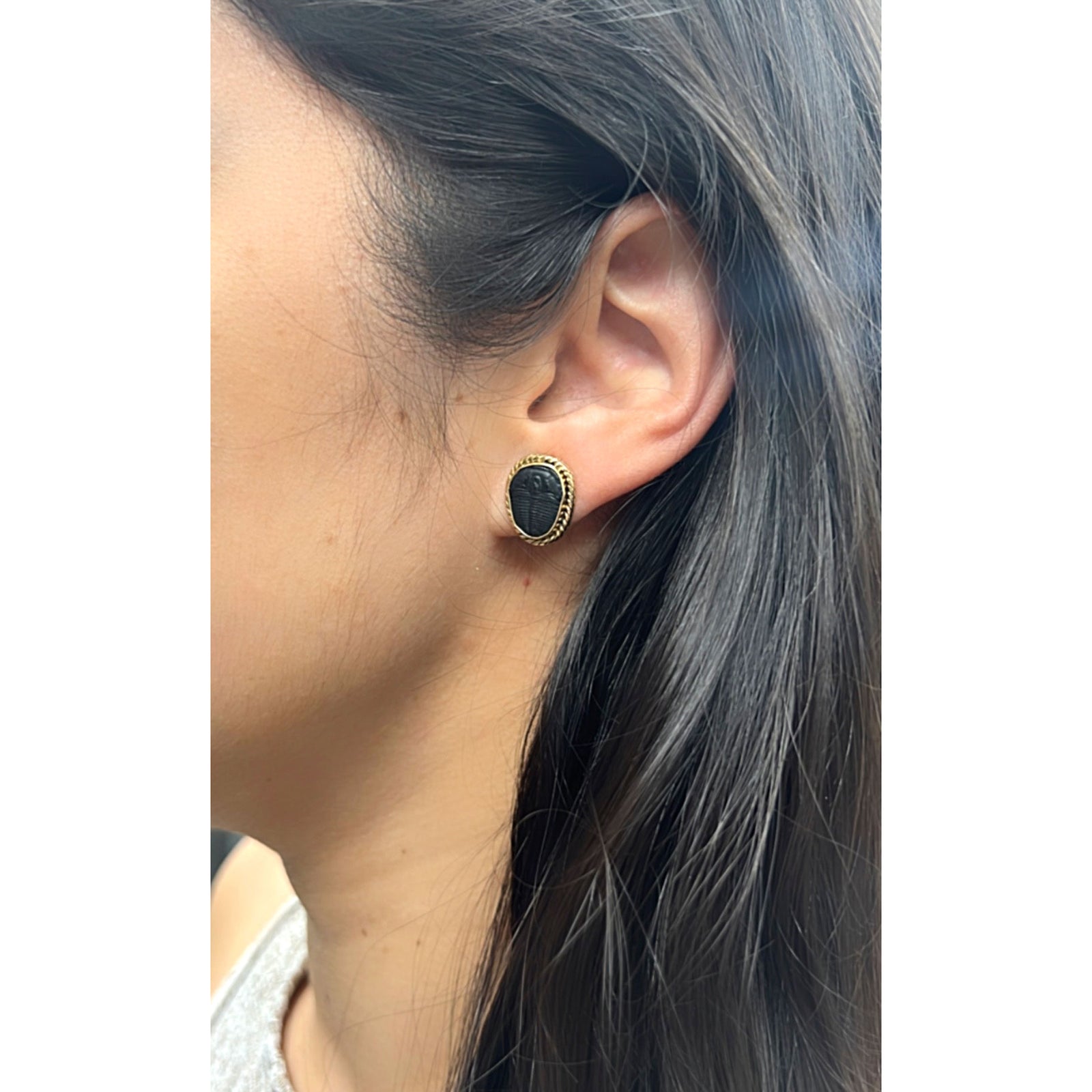 Alchemia Trilobite Rope Post Earrings | Charles Albert Jewelry