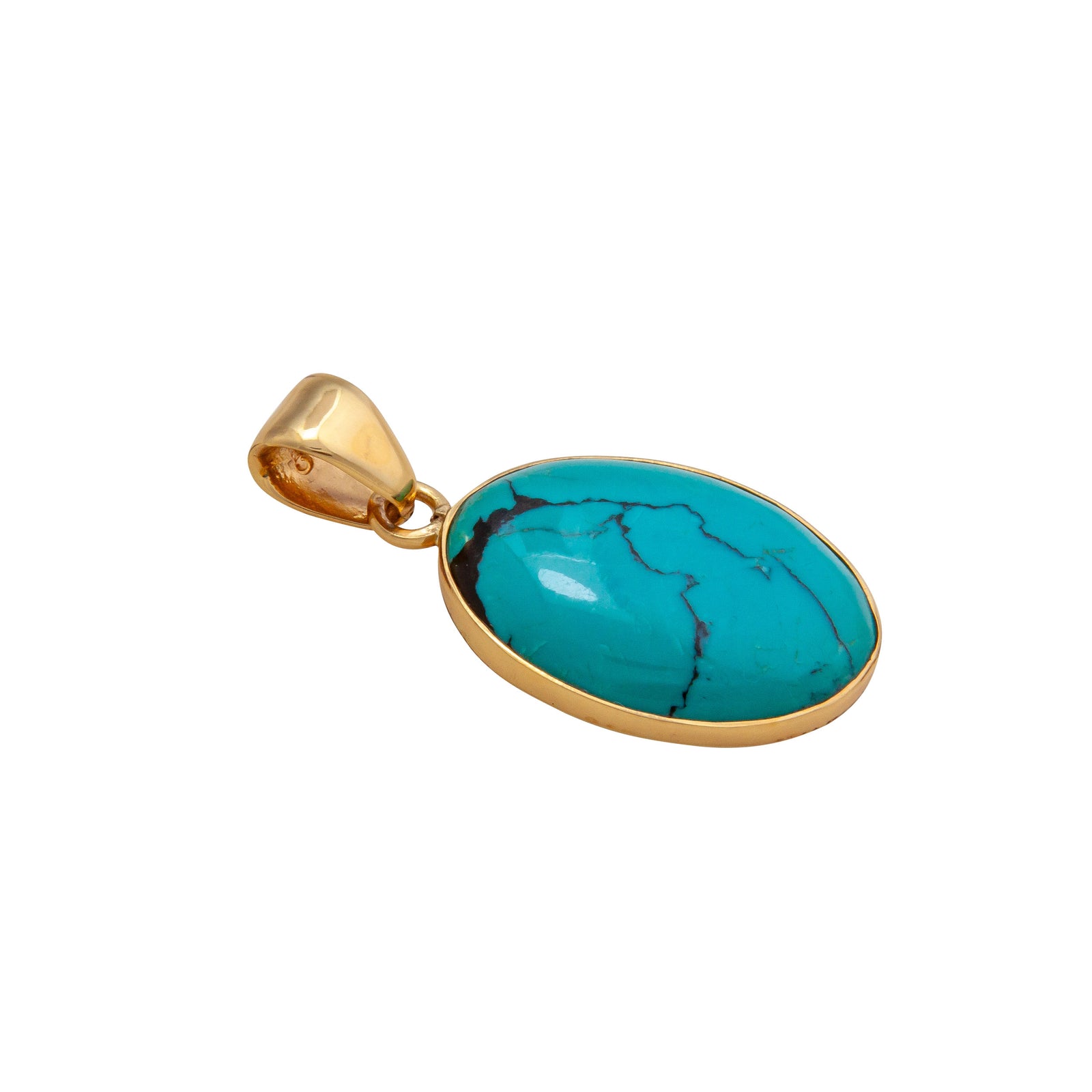 Alchemia Turquoise Oval Pendant | Charles Albert Jewelry
