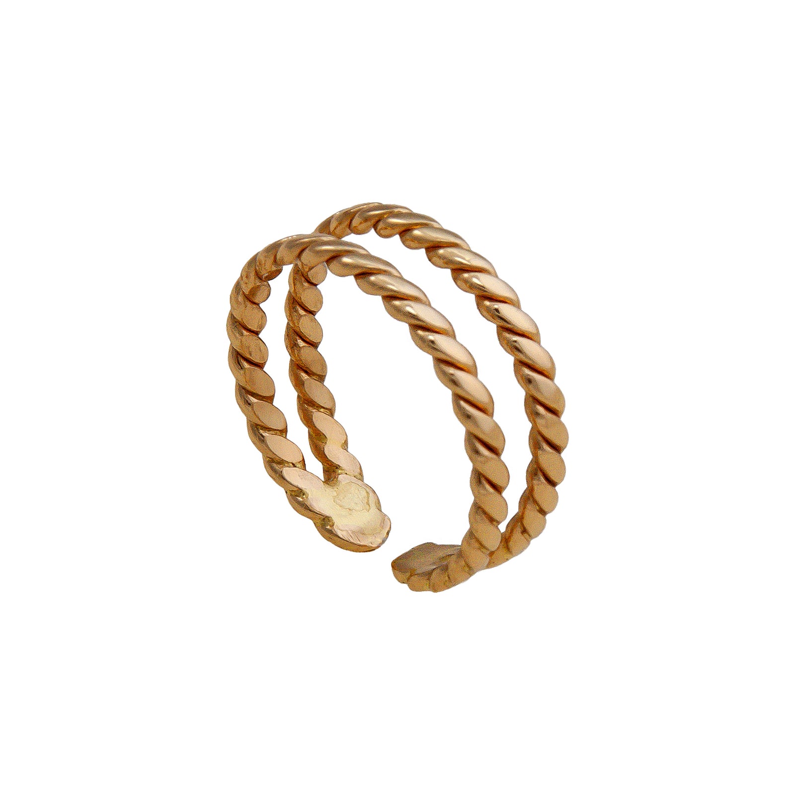Alchemia Twisted Adjustable Cuff Ring | Charles Albert Jewelry
