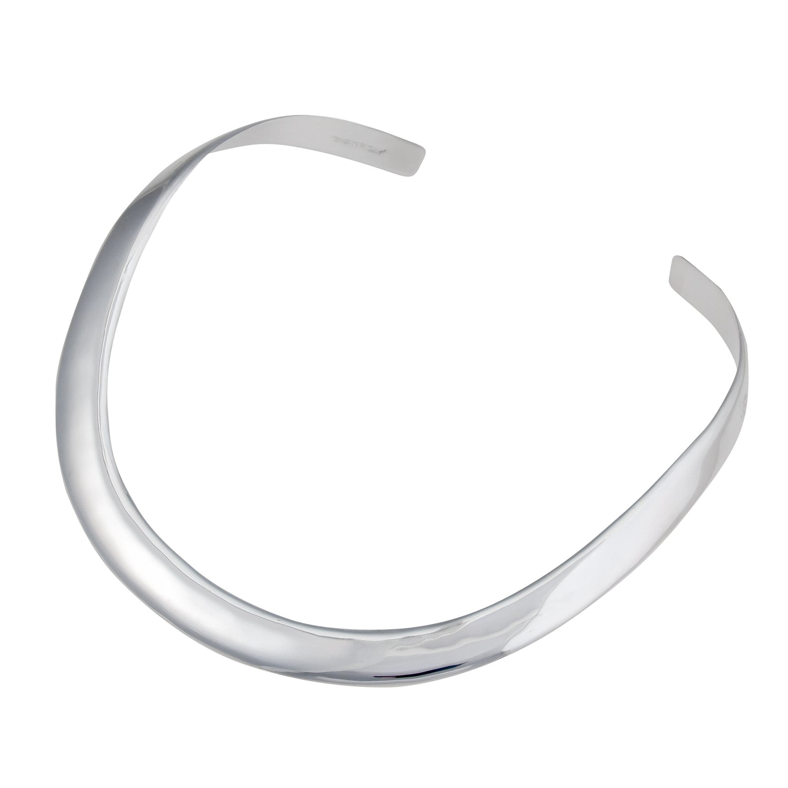 Silver Plated Thicker Open Round Graduated Collar | Charles Albert Jewelry