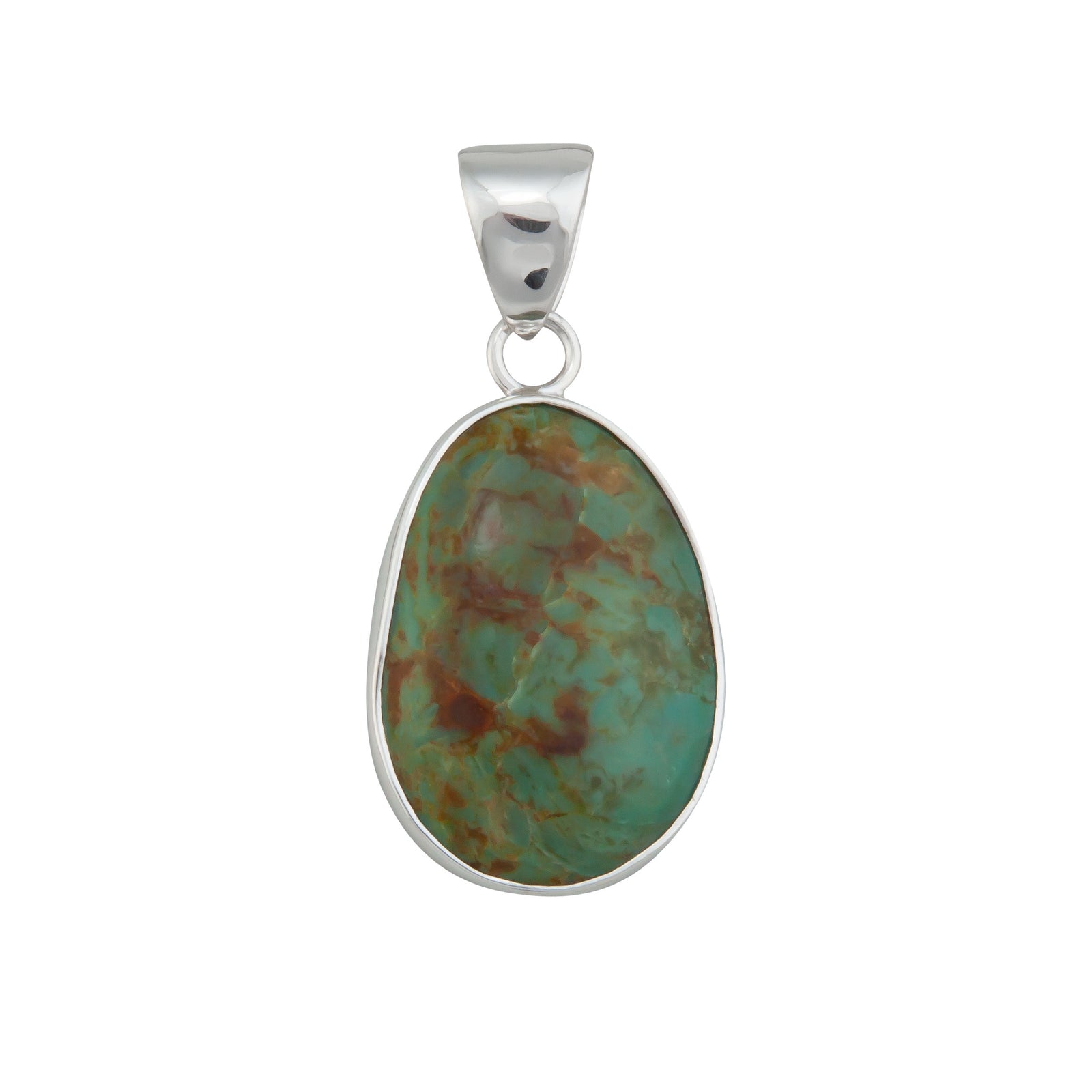 Sterling Silver Campo Frio Turquoise Pendant | Charles Albert Jewelry