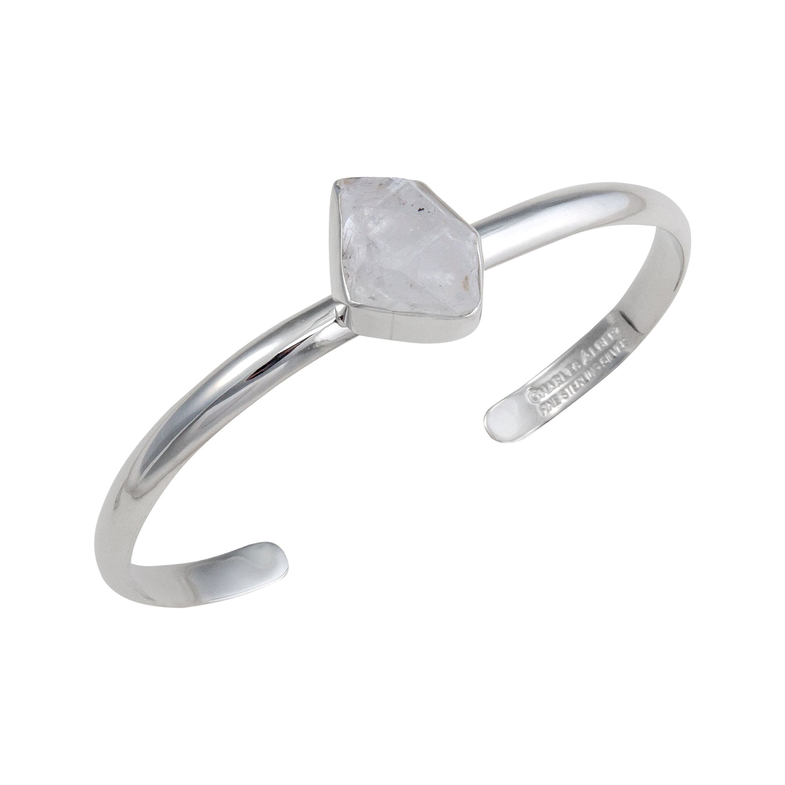 Sterling Silver Herkimer Diamond Mini Cuff | Charles Albert Jewelry