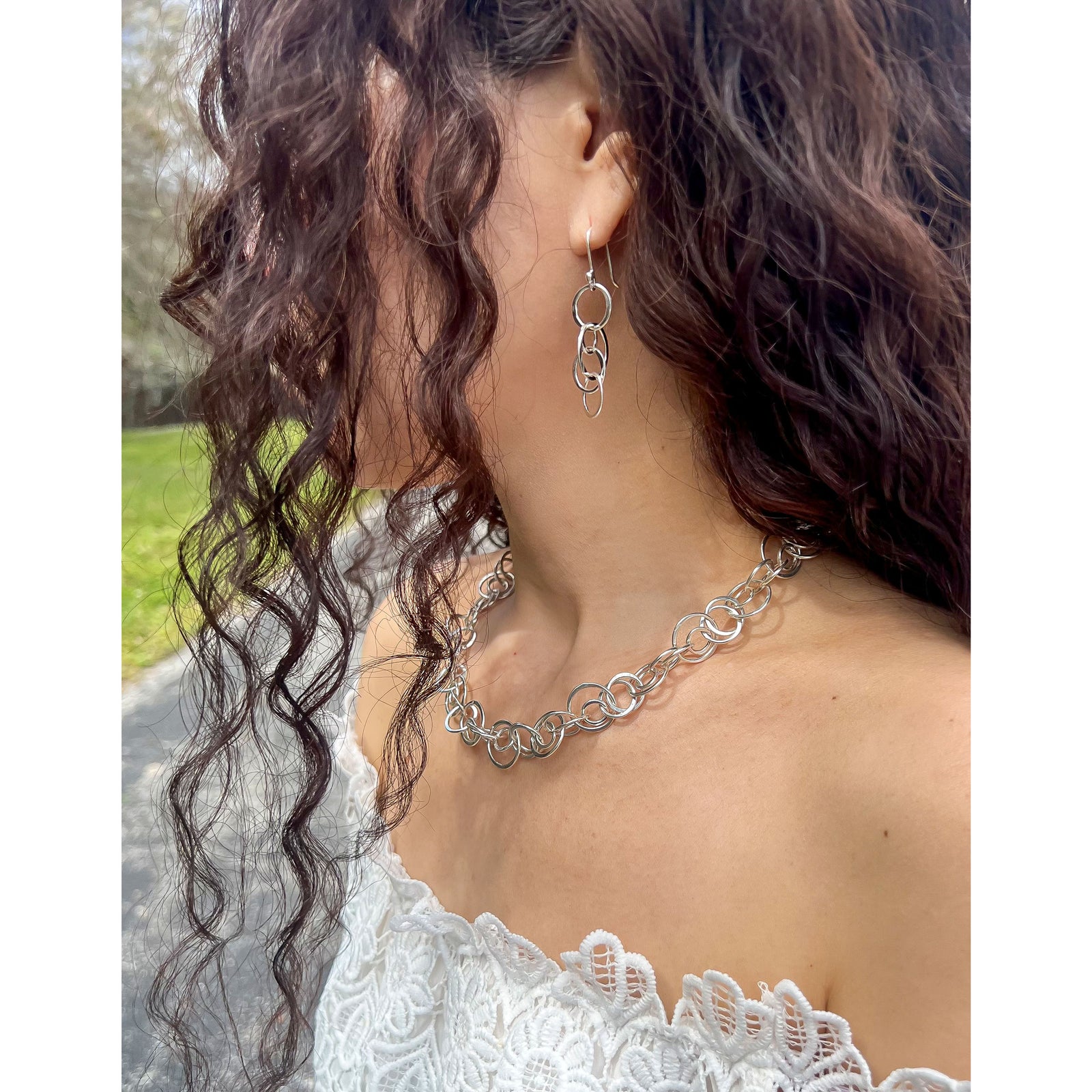 Sterling Silver Multi-Link Necklace | Charles Albert Jewelry