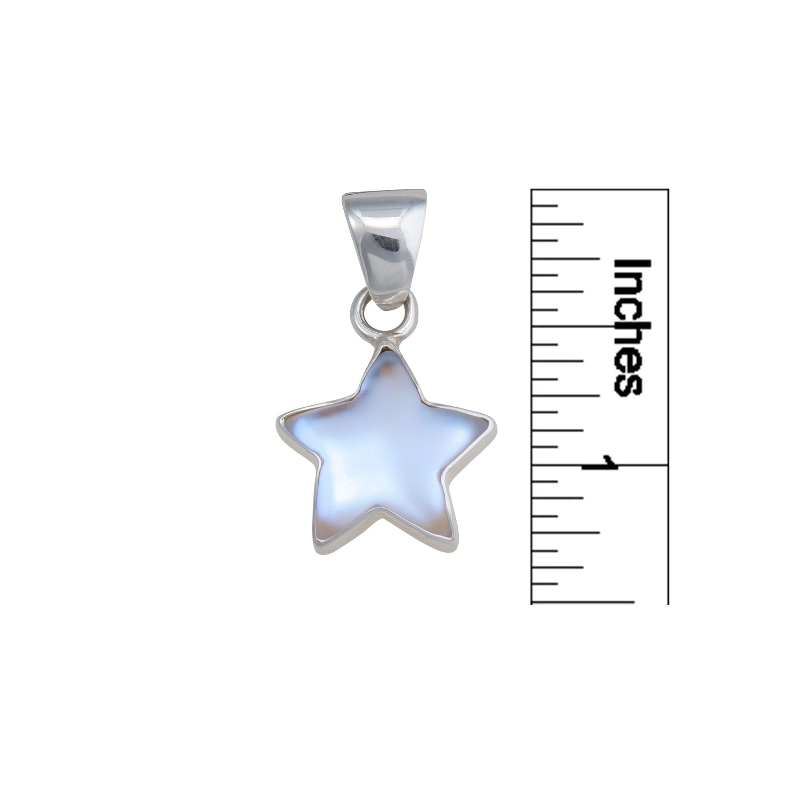 Sterling Silver Petite Luminite Star Pendant | Charles Albert Jewelry