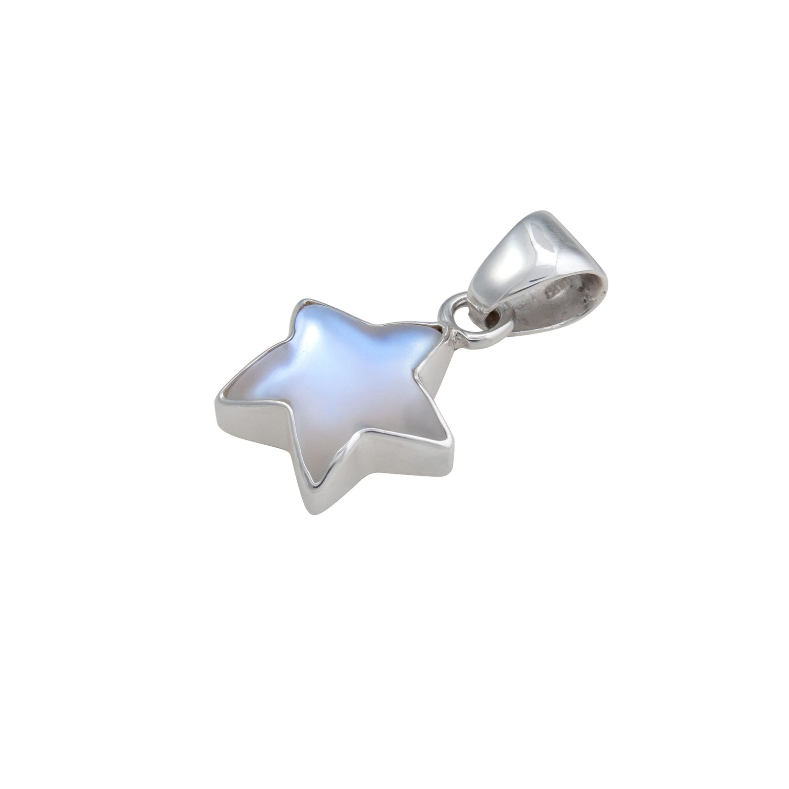 Sterling Silver Petite Luminite Star Pendant | Charles Albert Jewelry