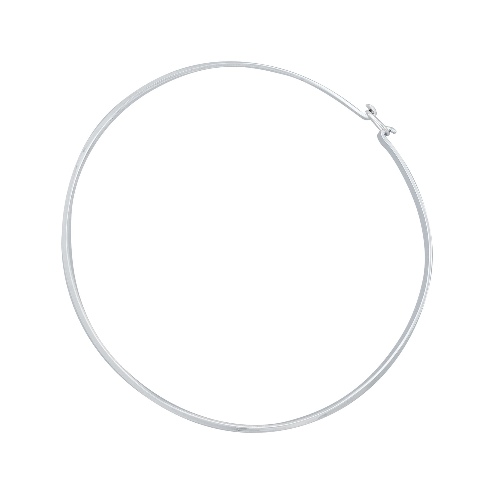 Silver Plated Round Neckwire with Clasp | Charles Albert Jewelry
