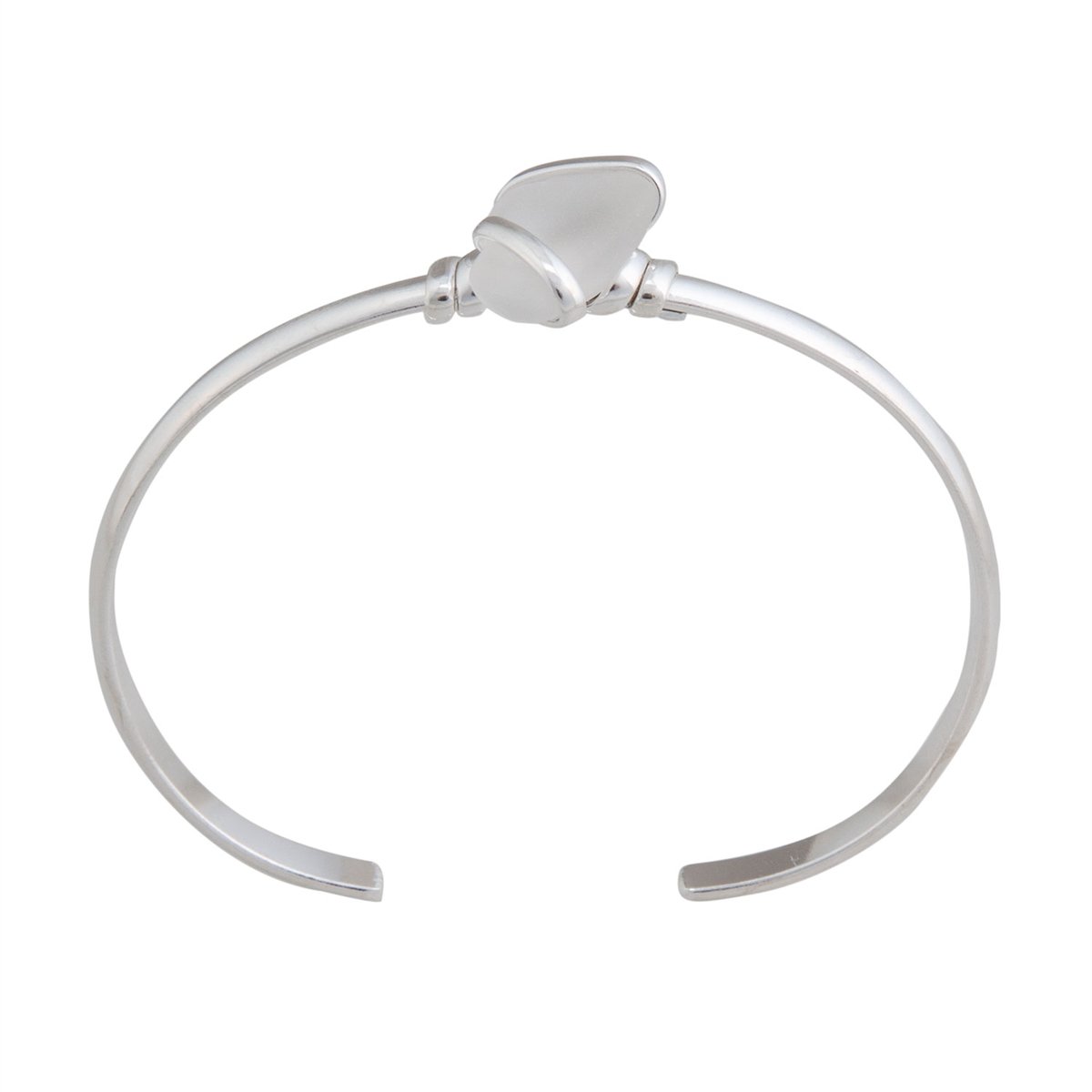 White Pompano Beach Glass Mini Cuff | Charles Albert Jewelry