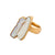 Charles Albert Jewelry - Alchemia Biwa Pearl Adjustable Ring