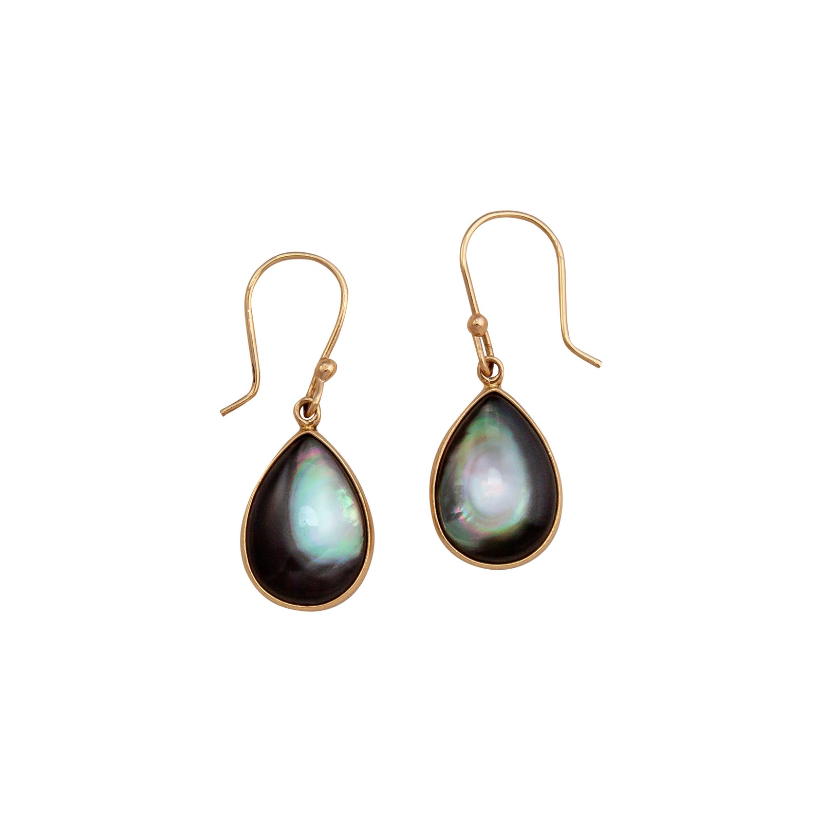 Alchemia Grey Mother of Pearl Teardrop Earrings | Charles Albert Jewelry