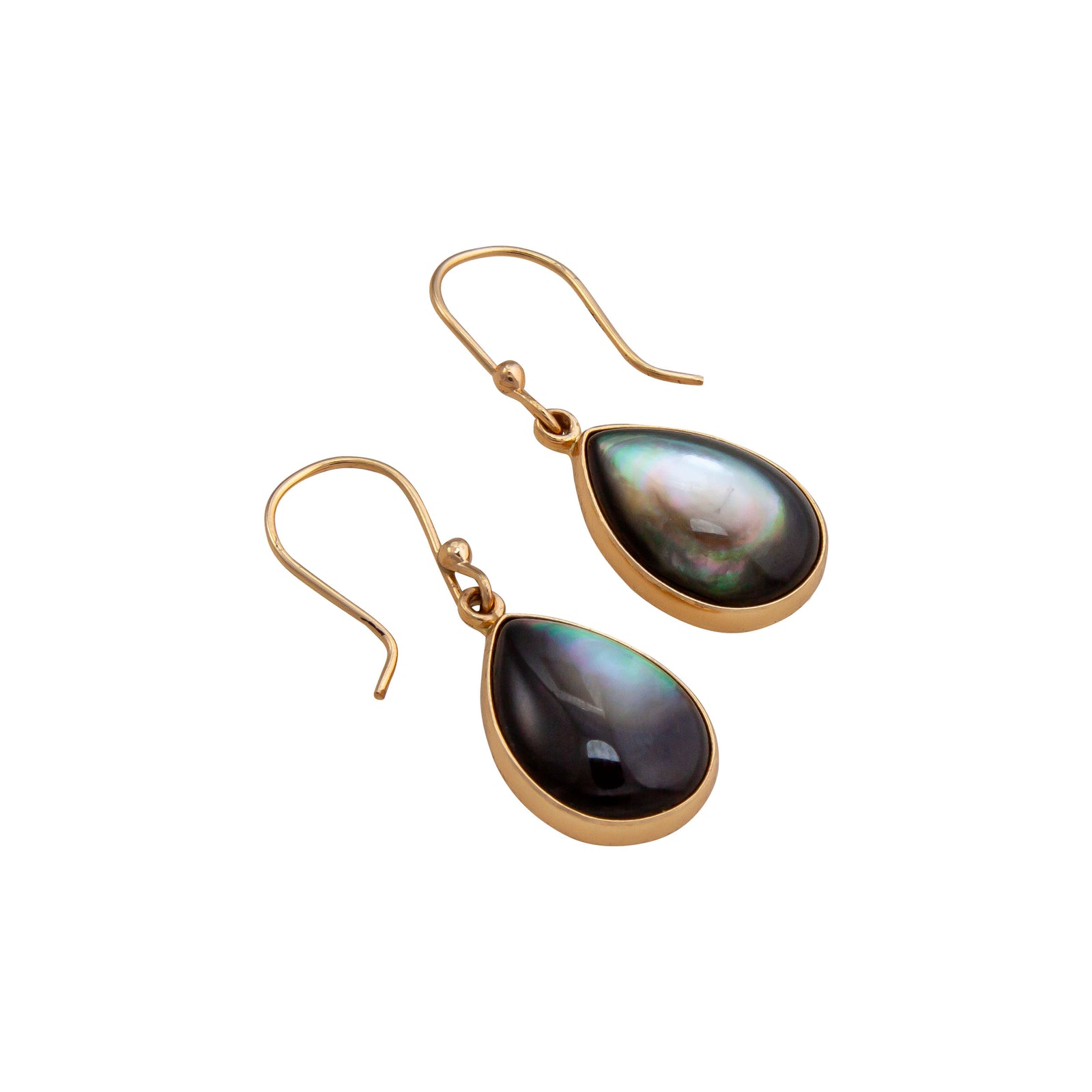 Alchemia Grey Mother of Pearl Teardrop Earrings | Charles Albert Jewelry