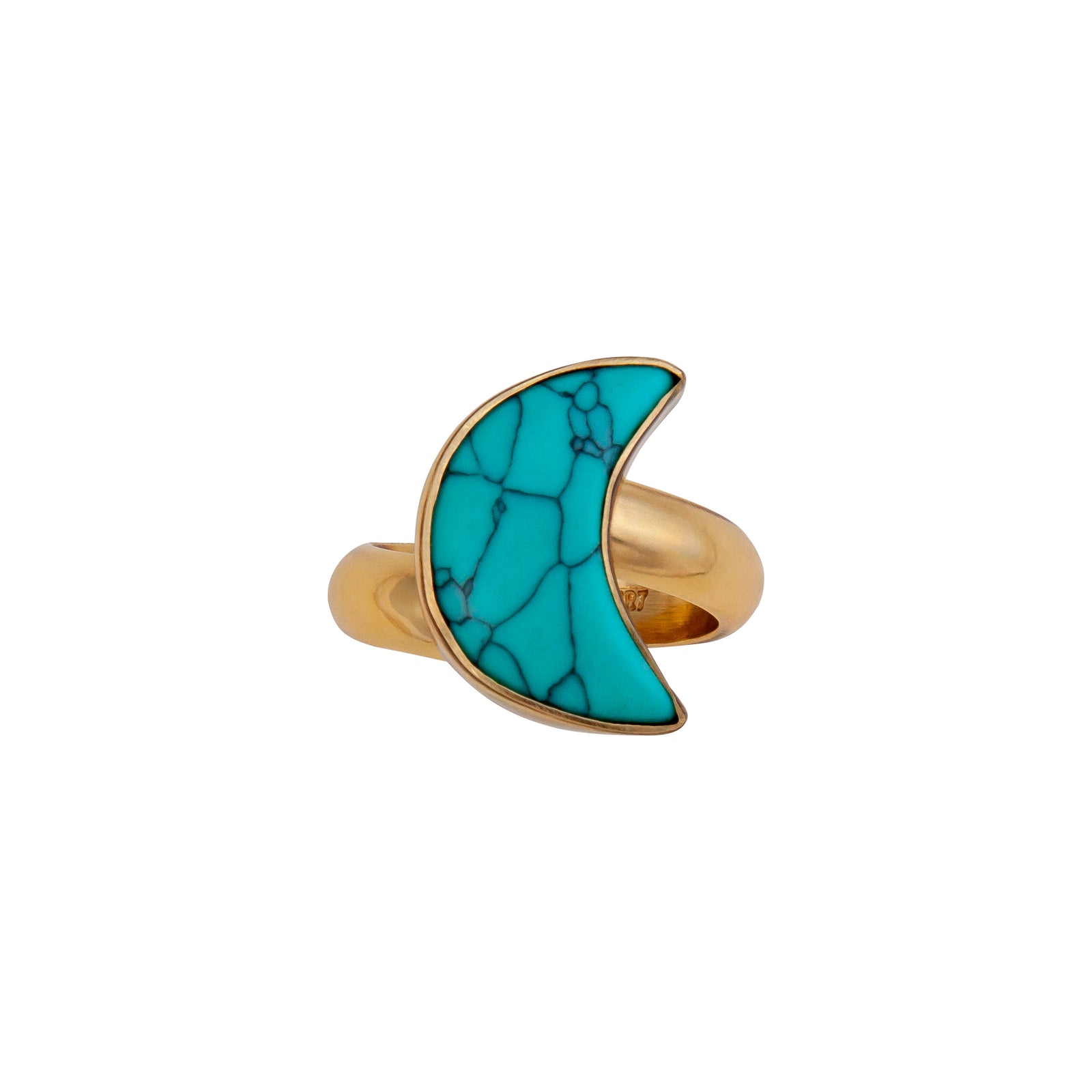 Alchemia Howlite Moon Adjustable Ring | Charles Albert Jewelry