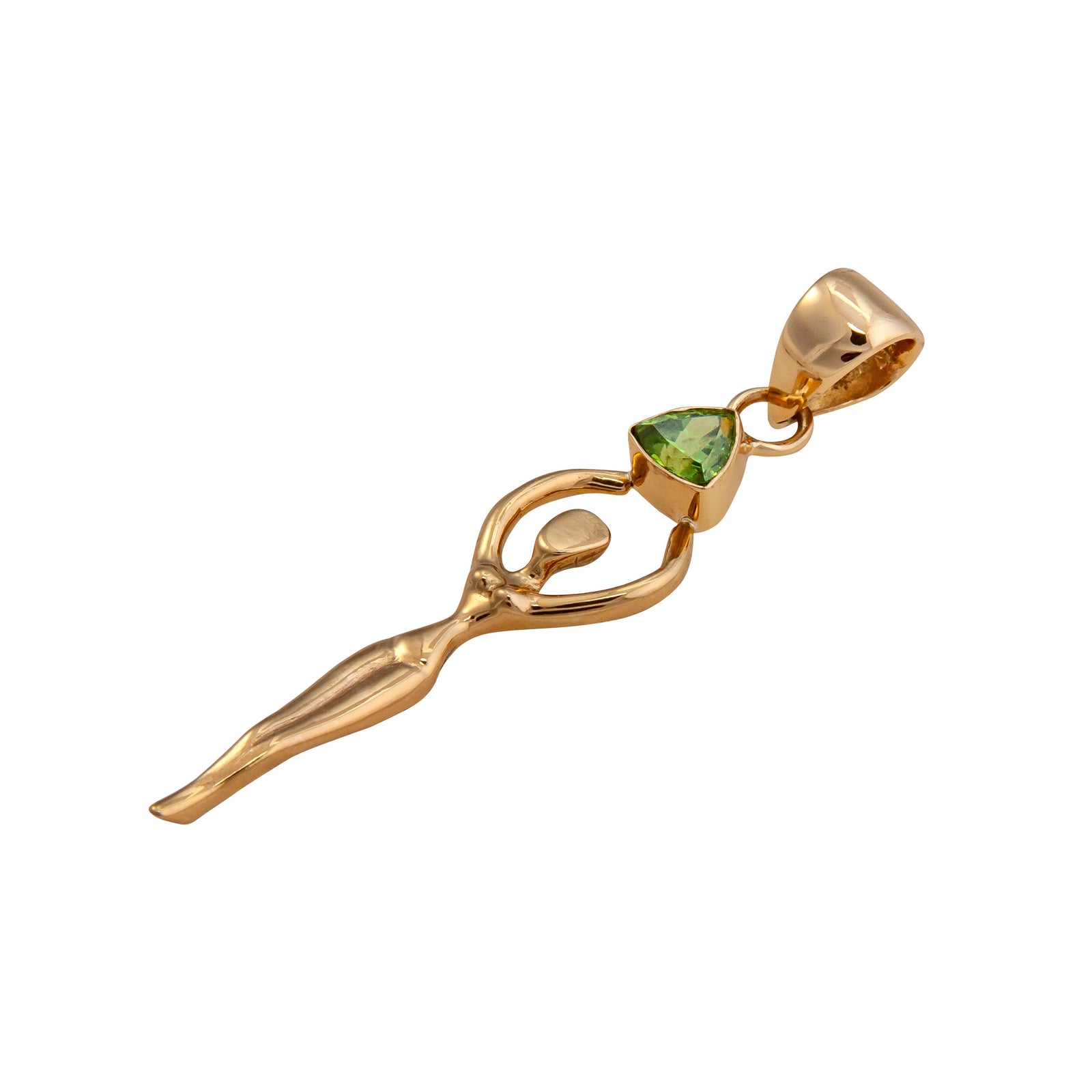 Alchemia Lab Created Peridot Goddess Pendant | Charles Albert Jewelry