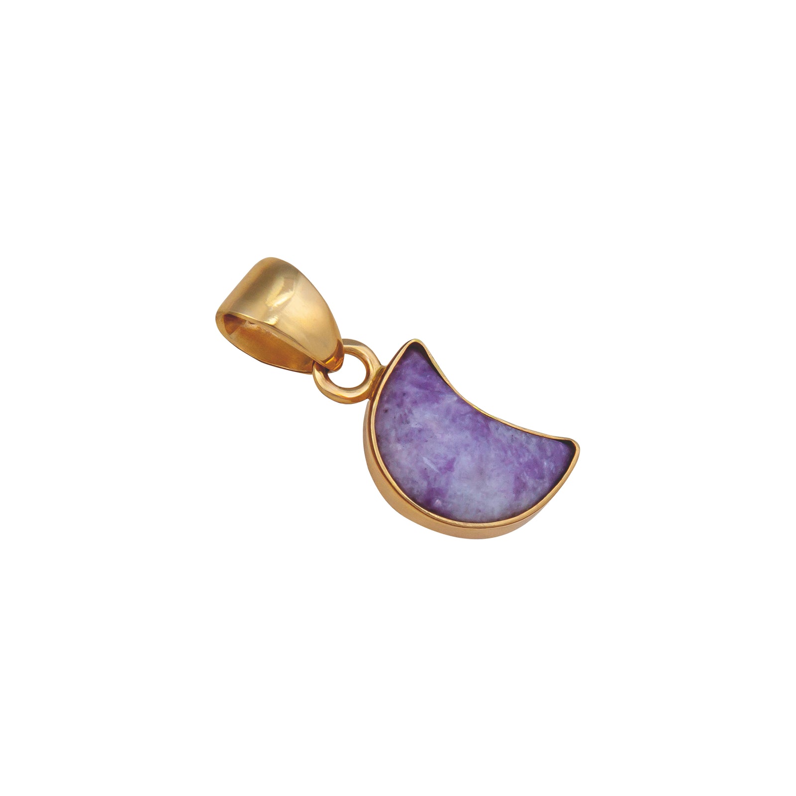Alchemia Lepidolite Moon Pendant | Charles Albert Jewelry