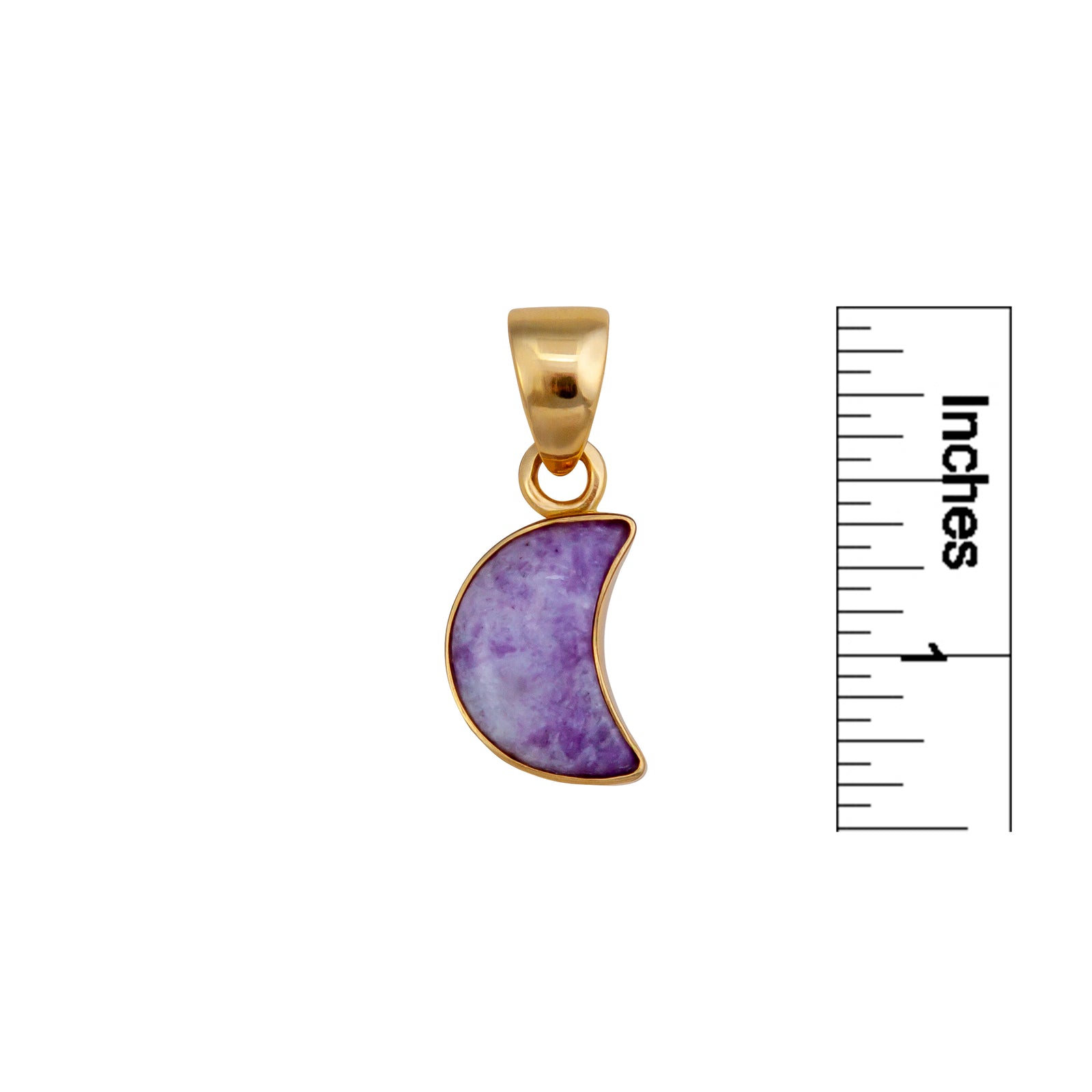 Alchemia Lepidolite Moon Pendant | Charles Albert Jewelry