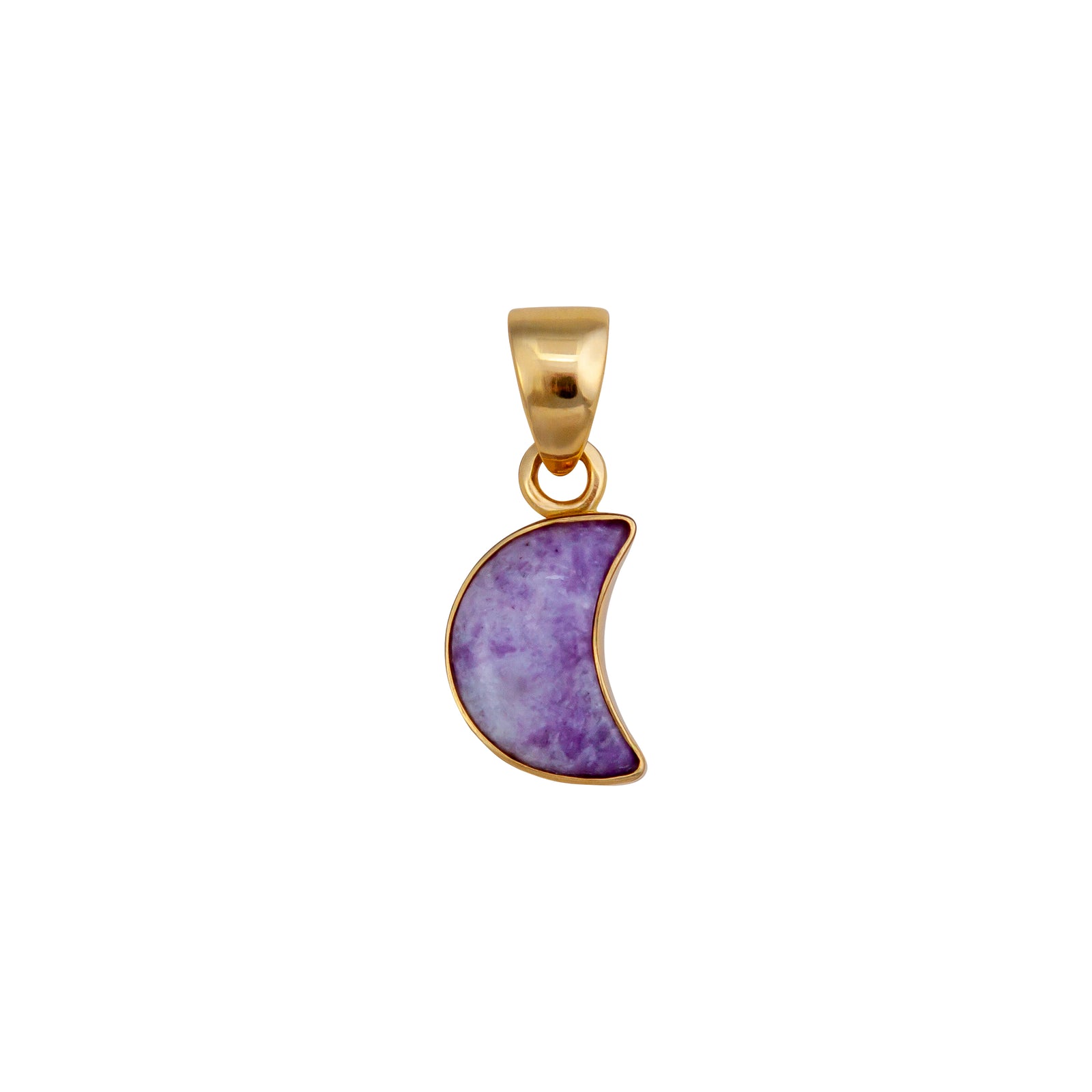 Alchemia Lepidolite Moon Pendant | Charles Albert Jewelry